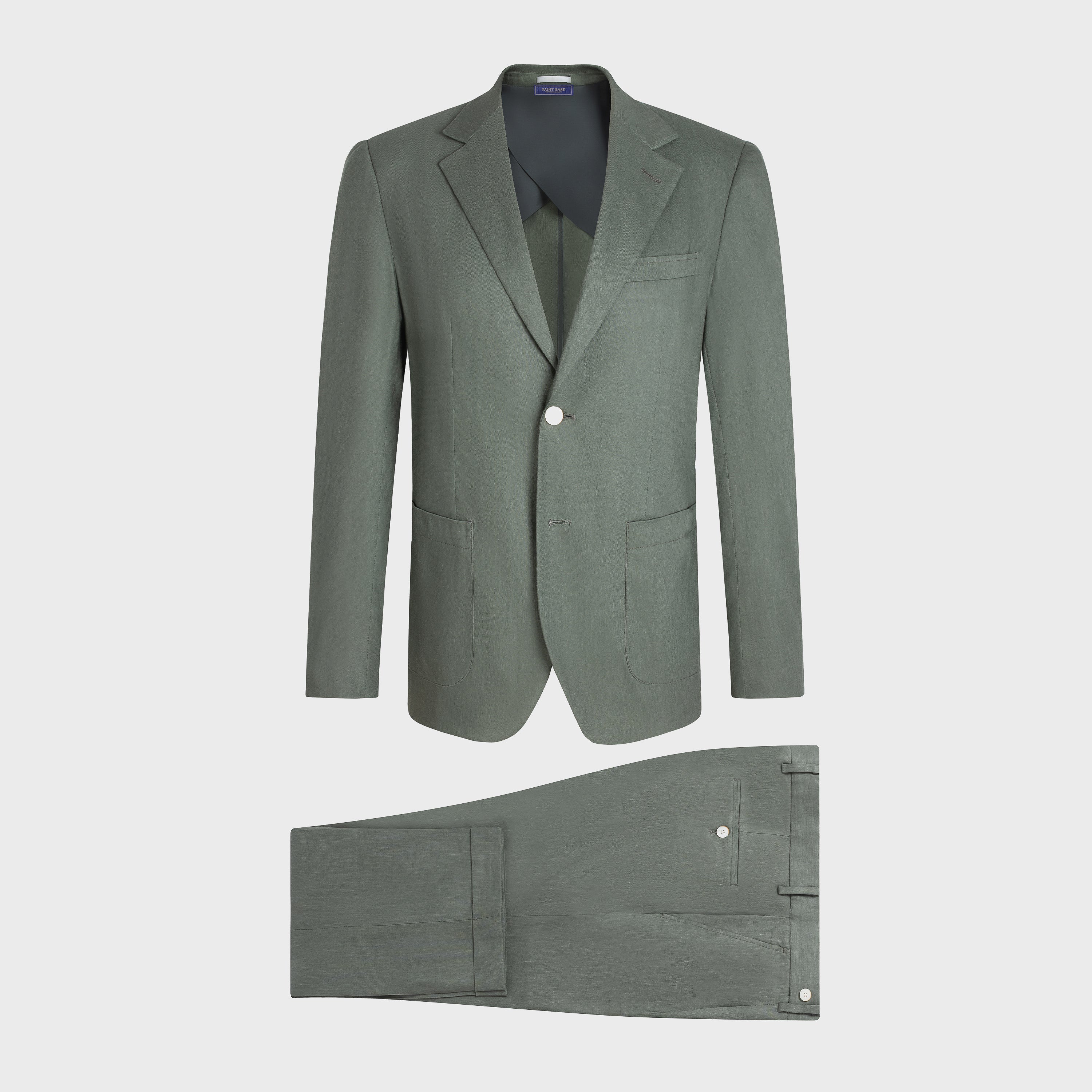 Lightweight Wool Flax Suit Set