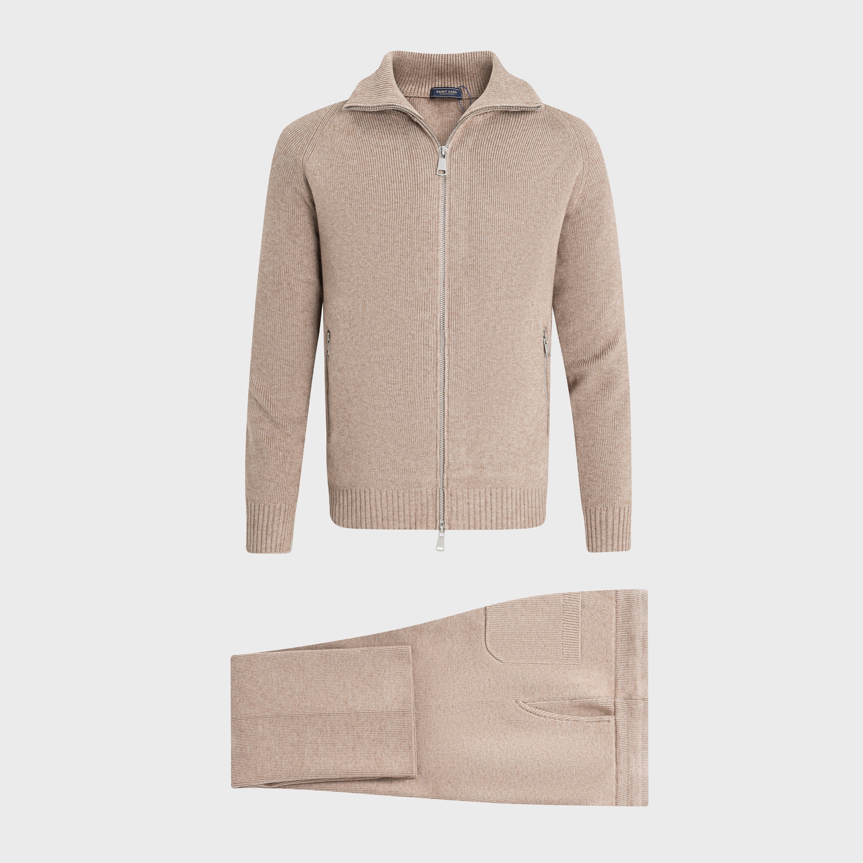 Zip Turtleneck Knit Set