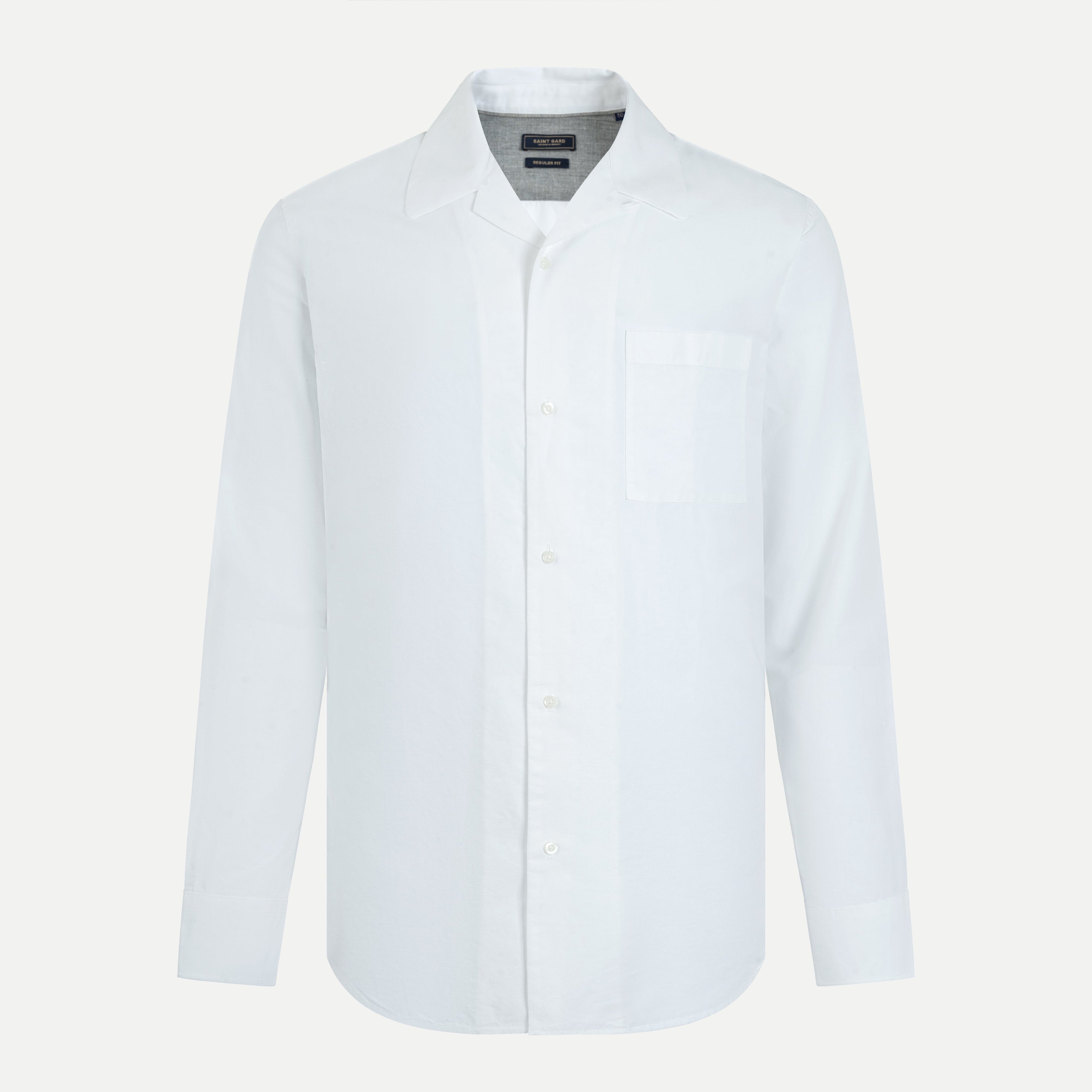 Long-Sleeve Linen Ramie Shirt