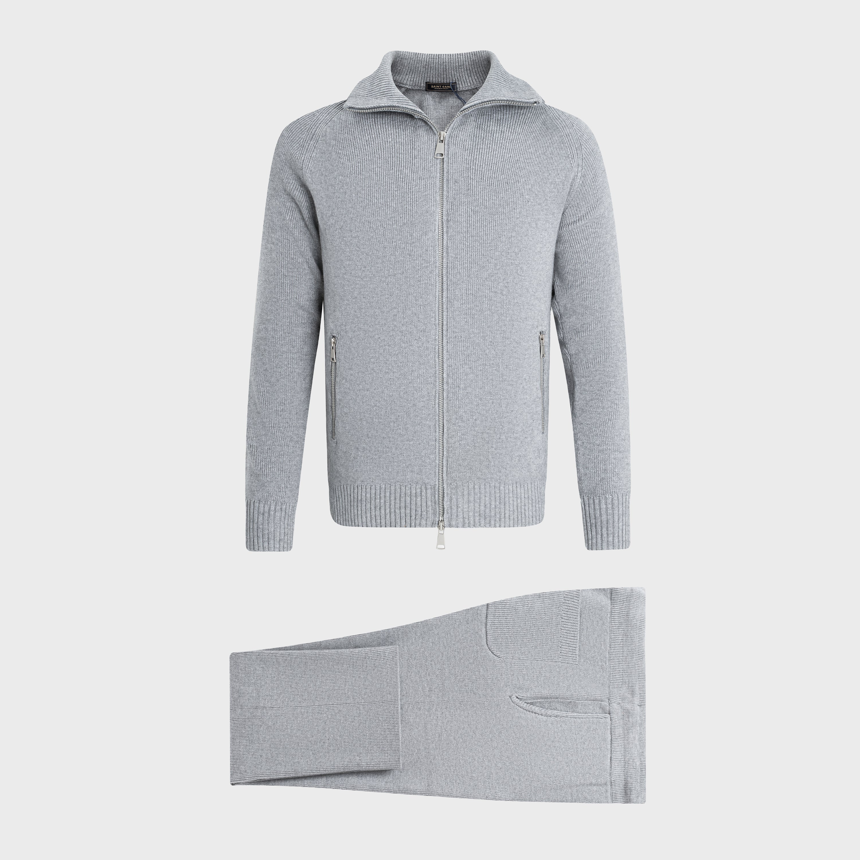 Zip Turtleneck Knit Set