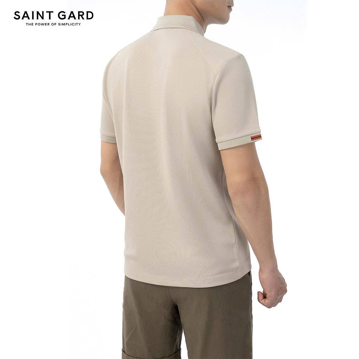 Zip-Up Knit Polo Shirt