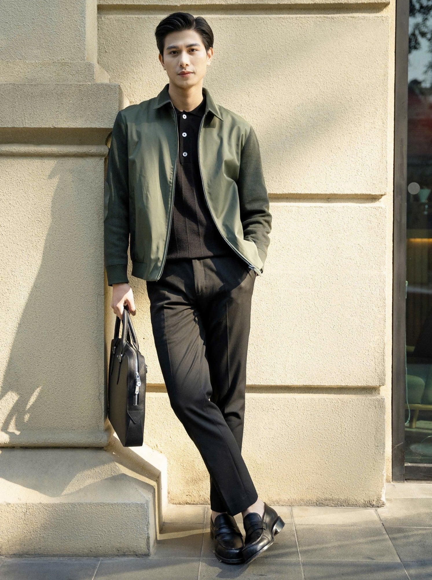 The Leather Zip Clutch Wallet