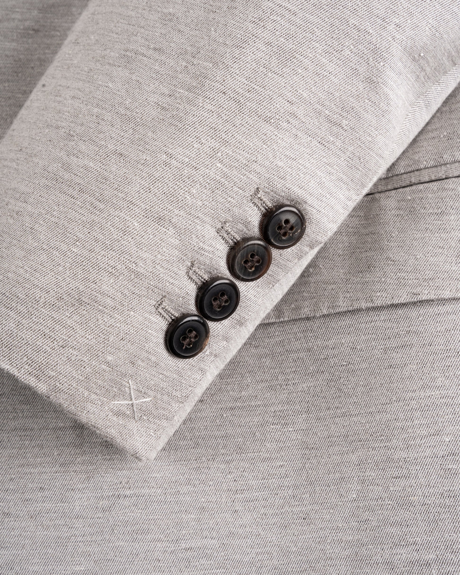 Structured Solid Blazer in Textured Fabric