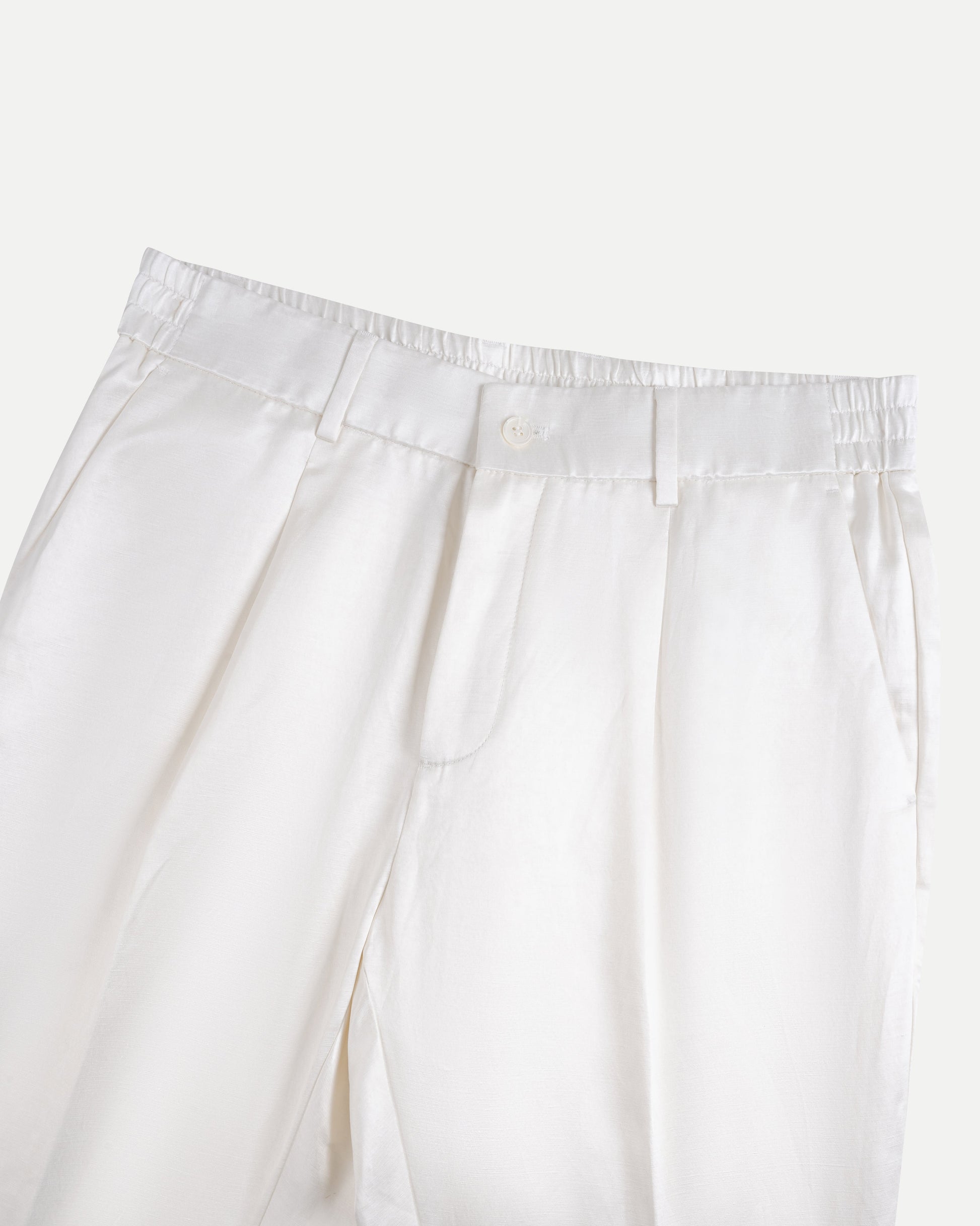 Silk Taffeta Refined Comfort Trousers