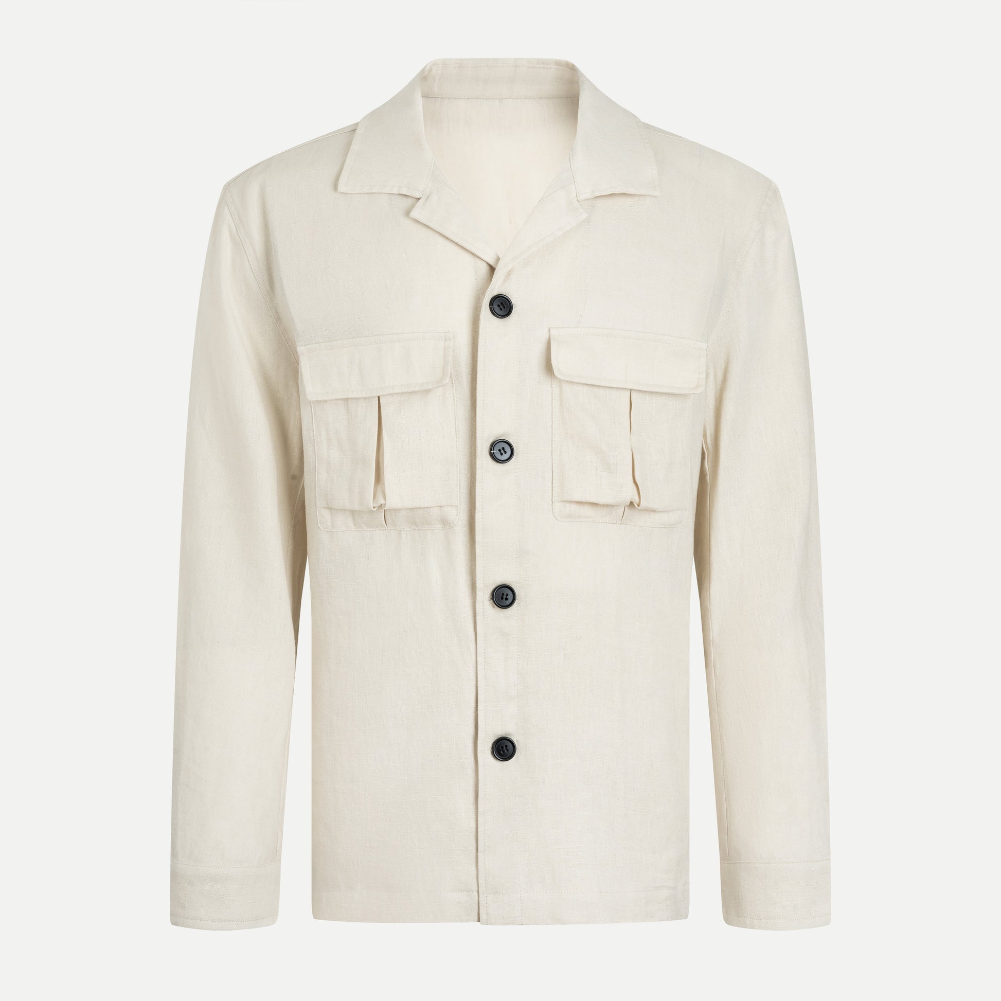 Premium Linen Shirt with Flap Pocket