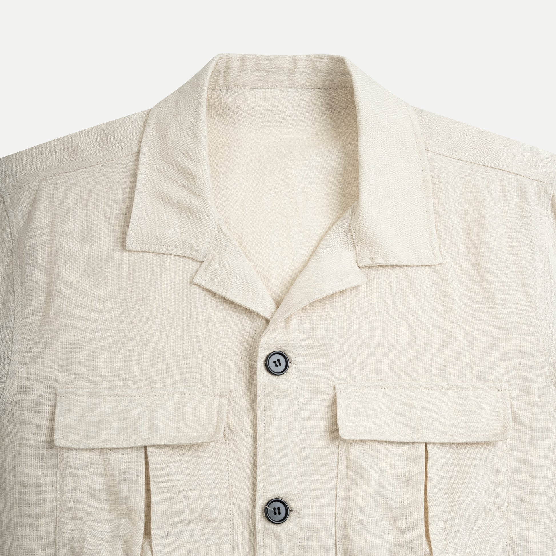 Premium Linen Shirt with Flap Pocket