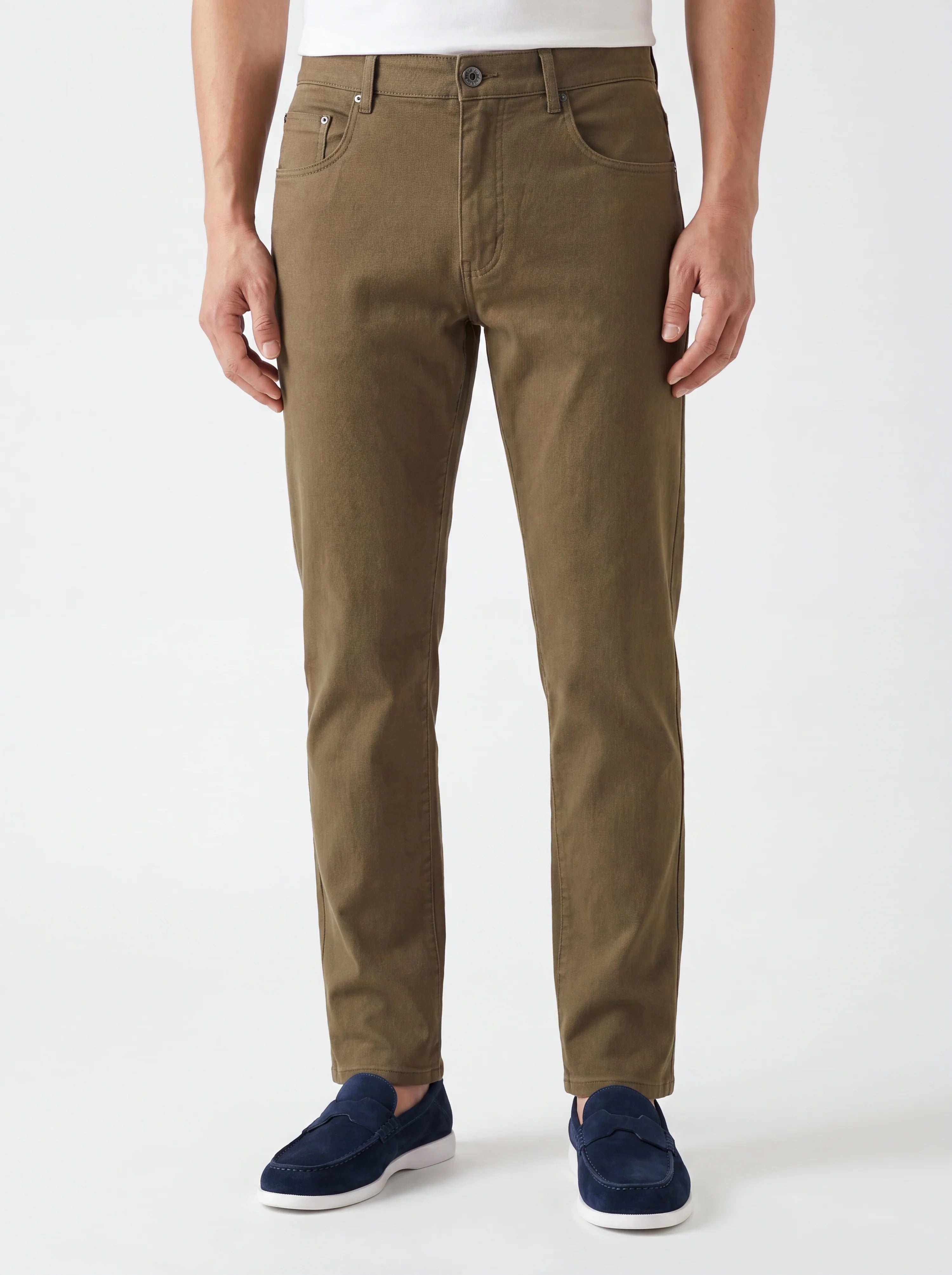 Stretch Straight-Fit Jeans