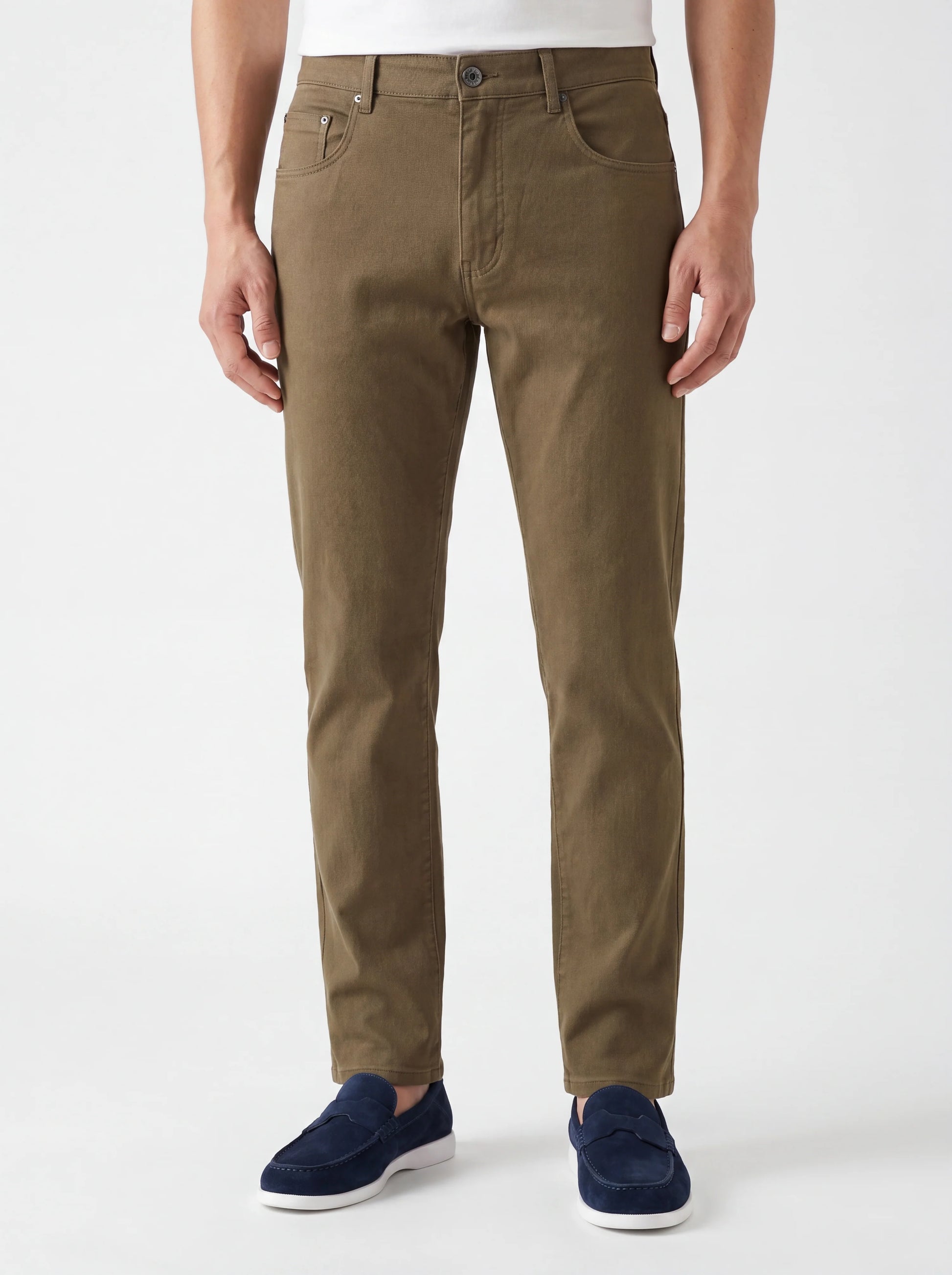 Stretch Straight-Fit Jeans