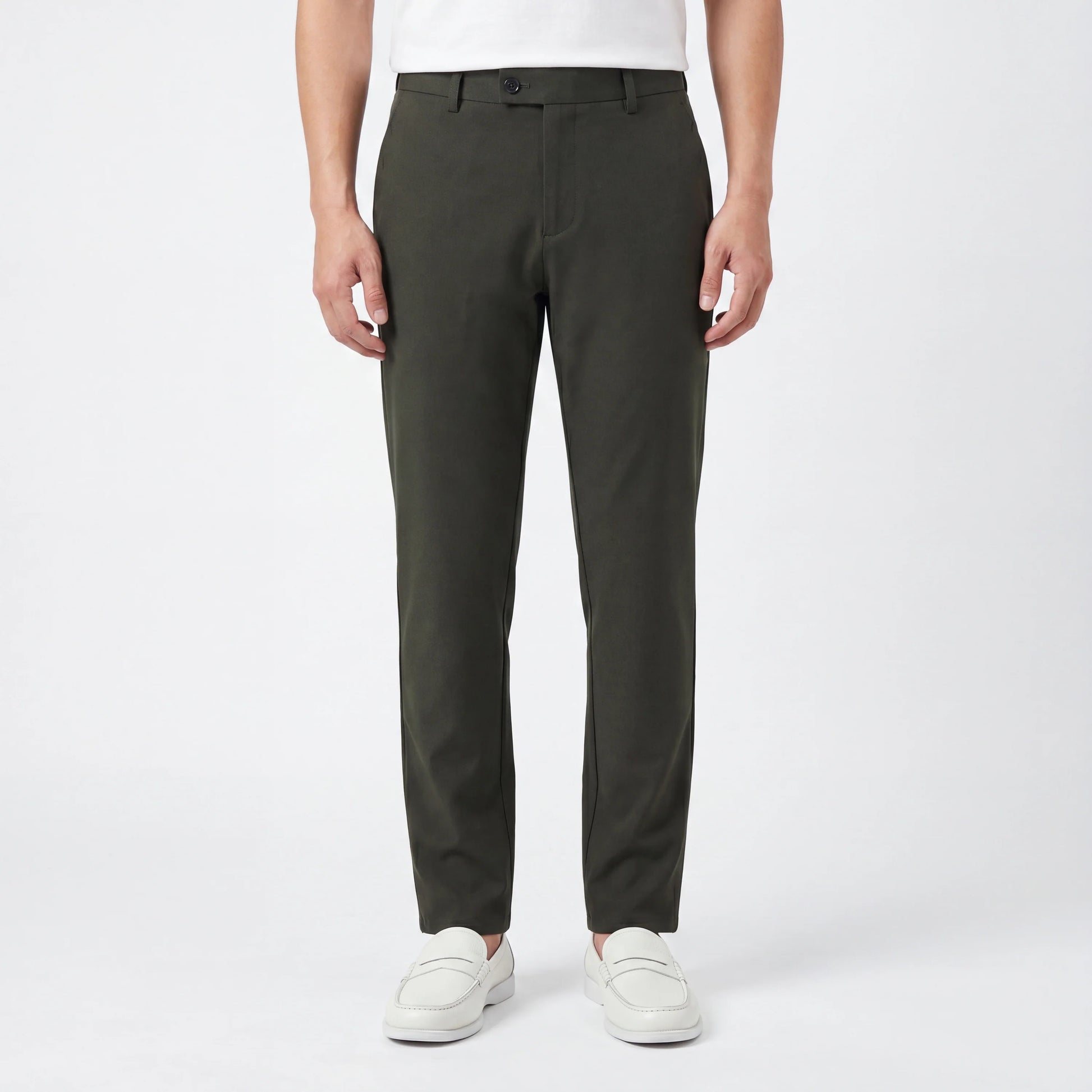 Cotton Twill Kaki Trousers