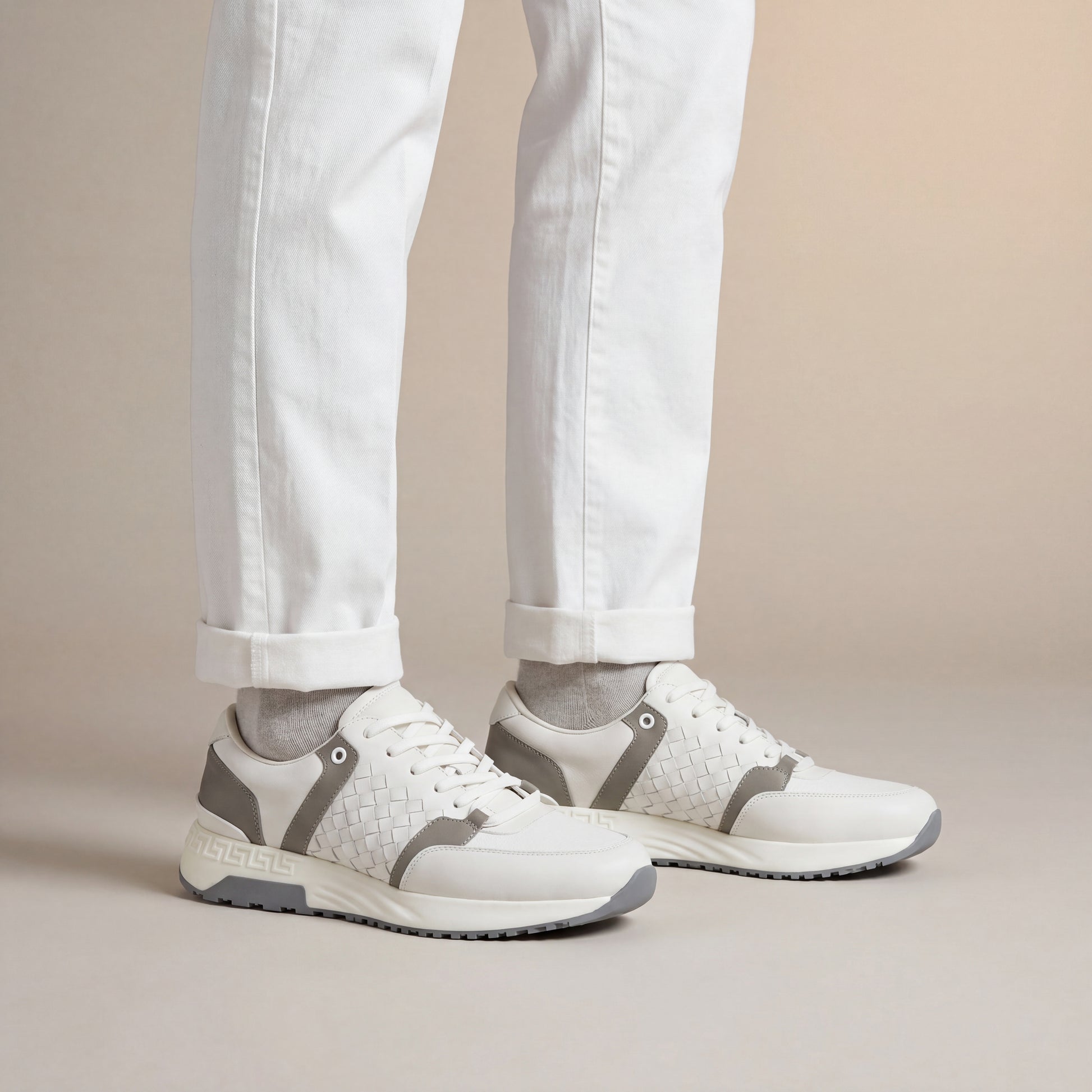 Textured Leather Sneaker