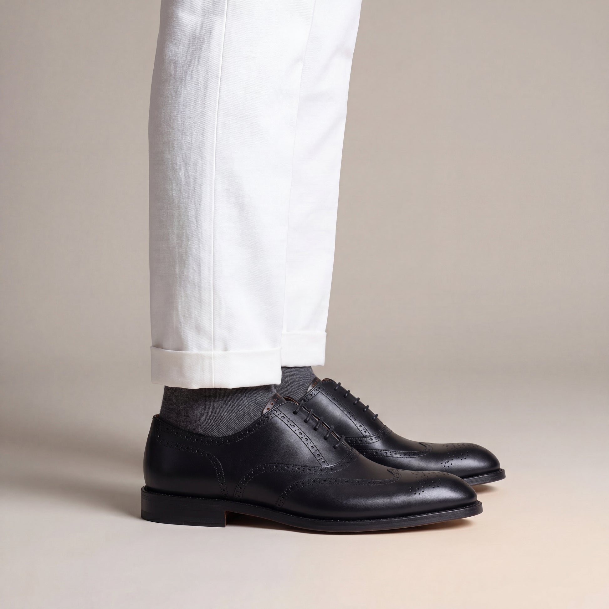 Patterned Derby Shoes