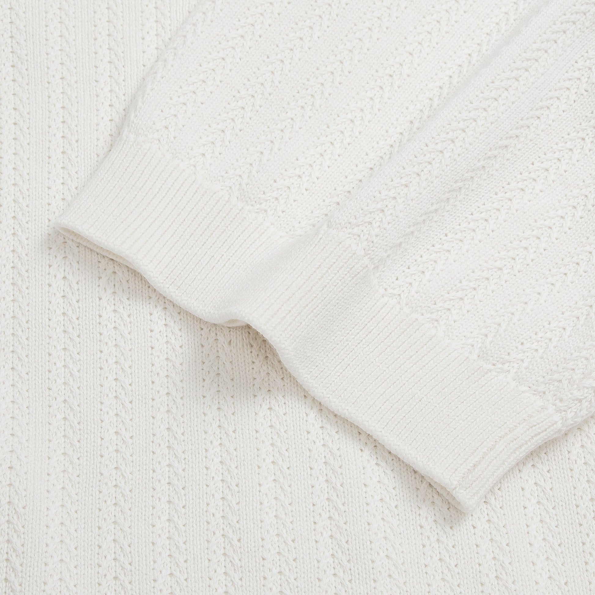 Chevron Textured Knit Polo Shirt