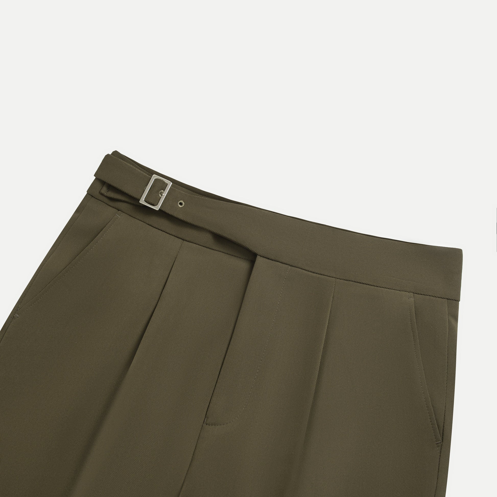 Regular Fit Belted Chinos