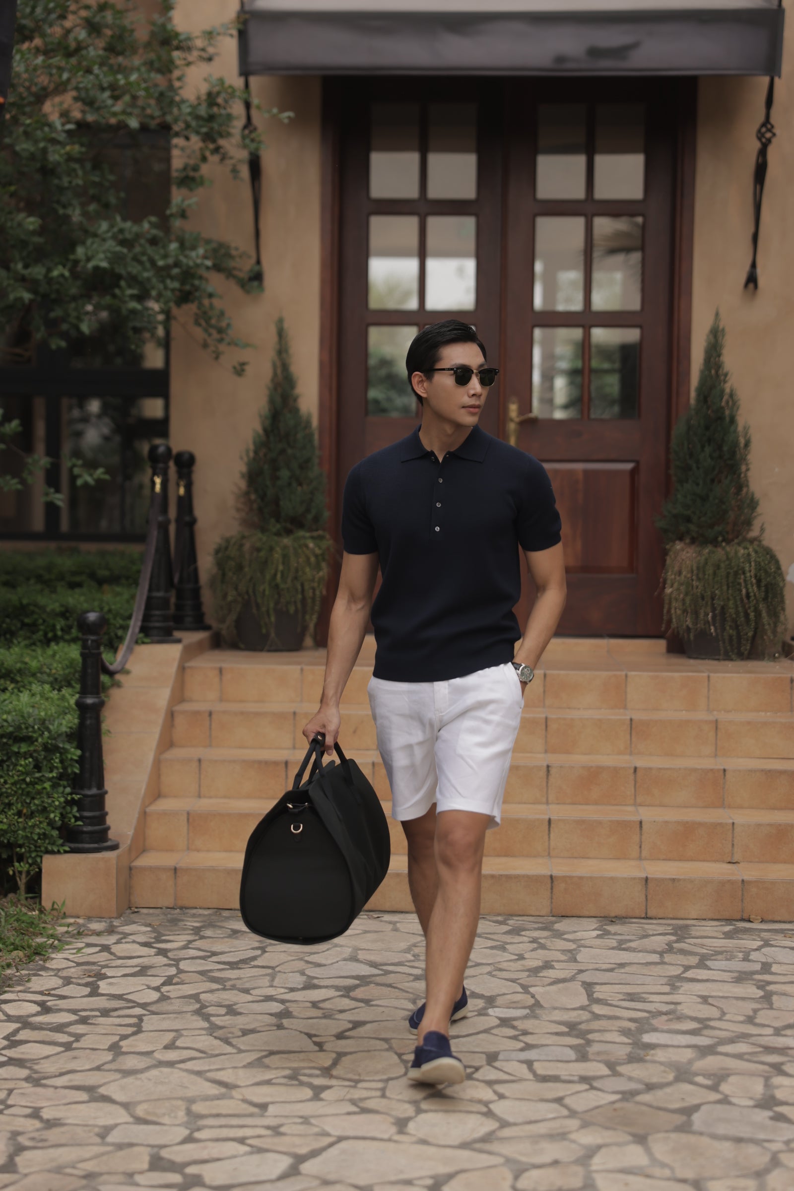 Basic Knit Polo Shirt