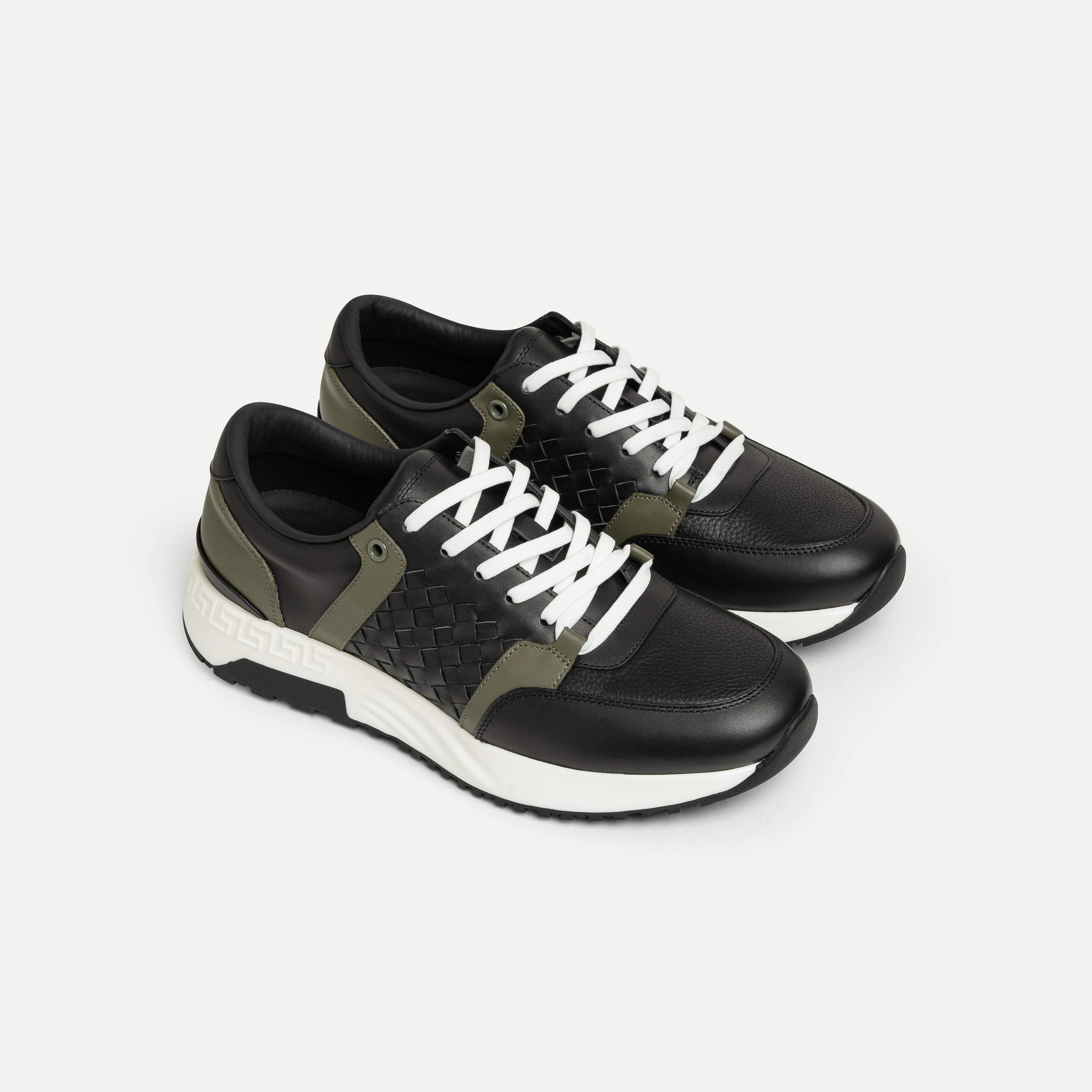 Textured Leather Sneaker