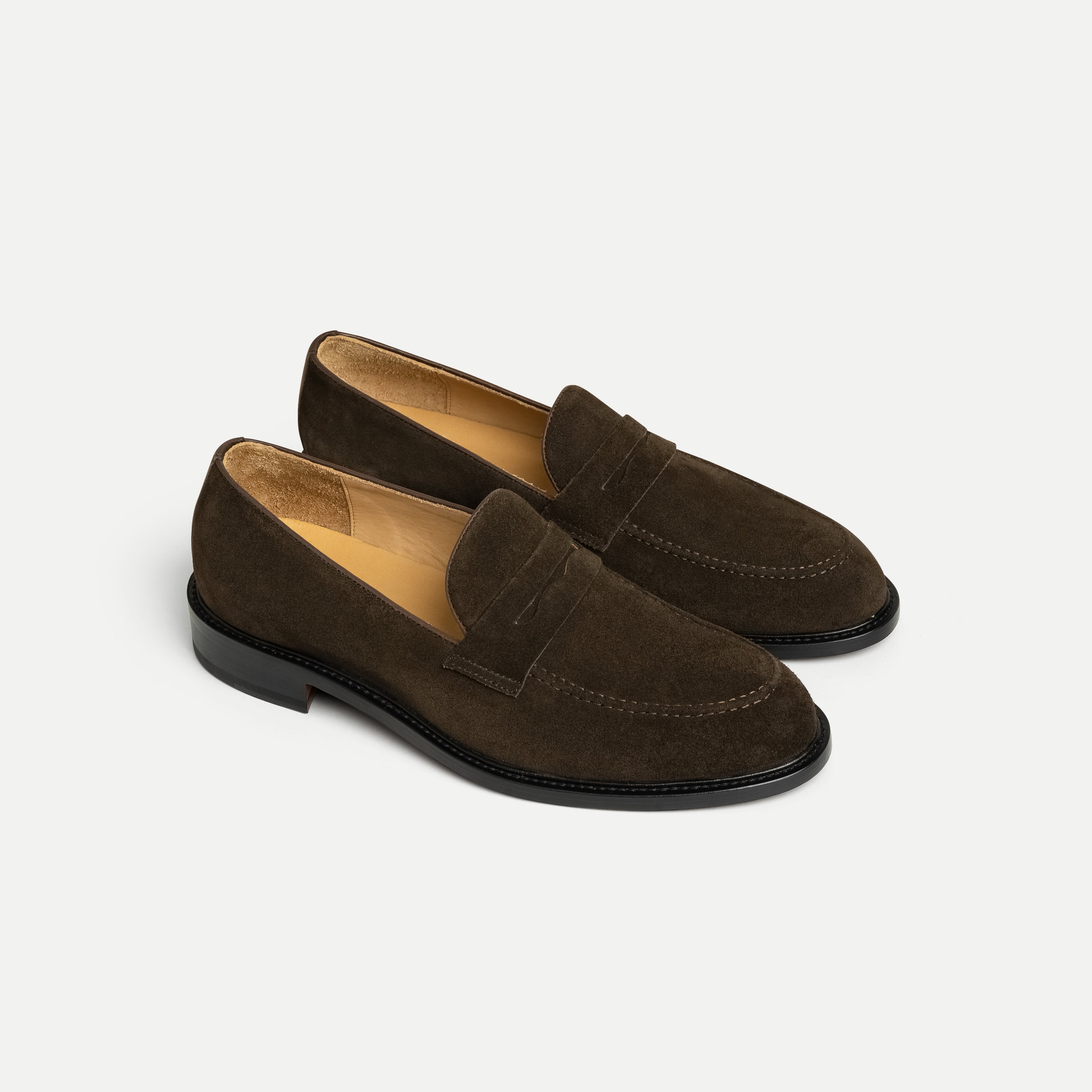 Suede Penny Loafers