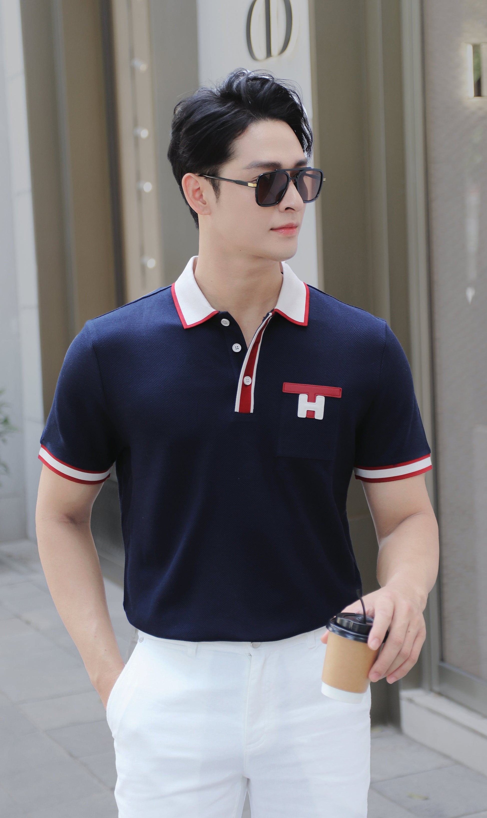 Woven Polo Shirt