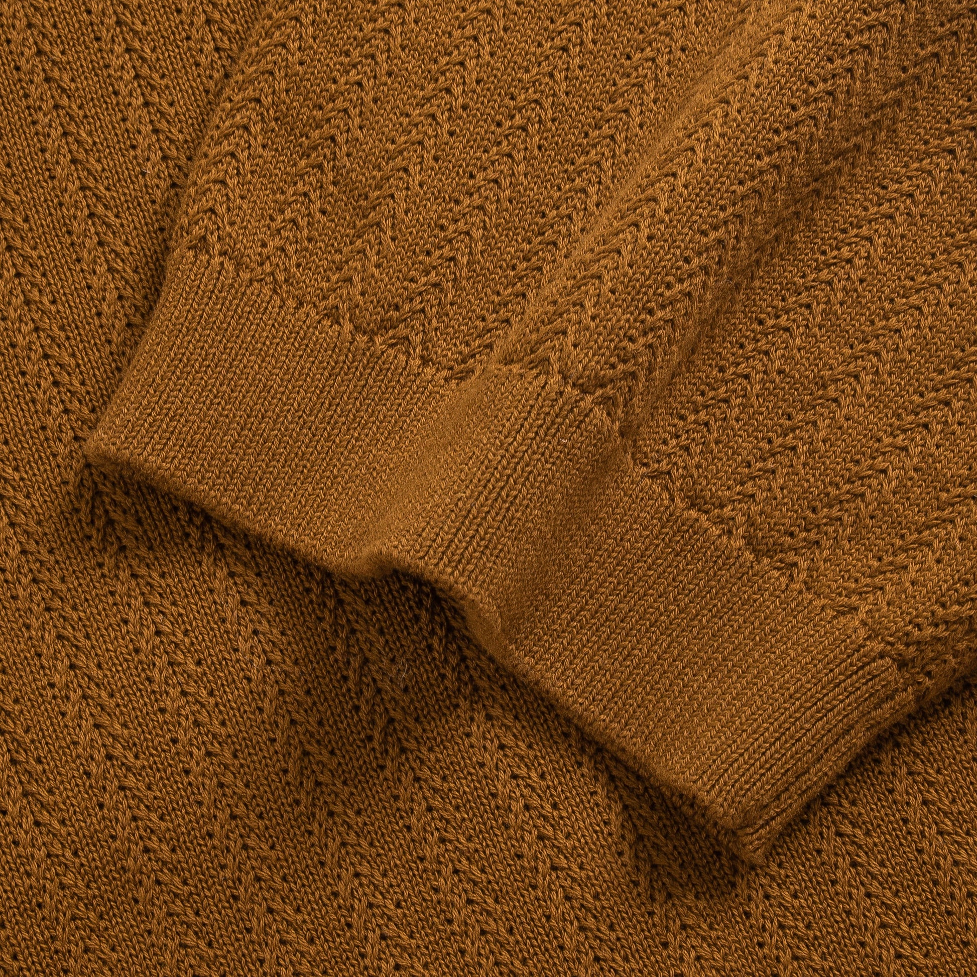 Chevron Textured Knit Polo Shirt