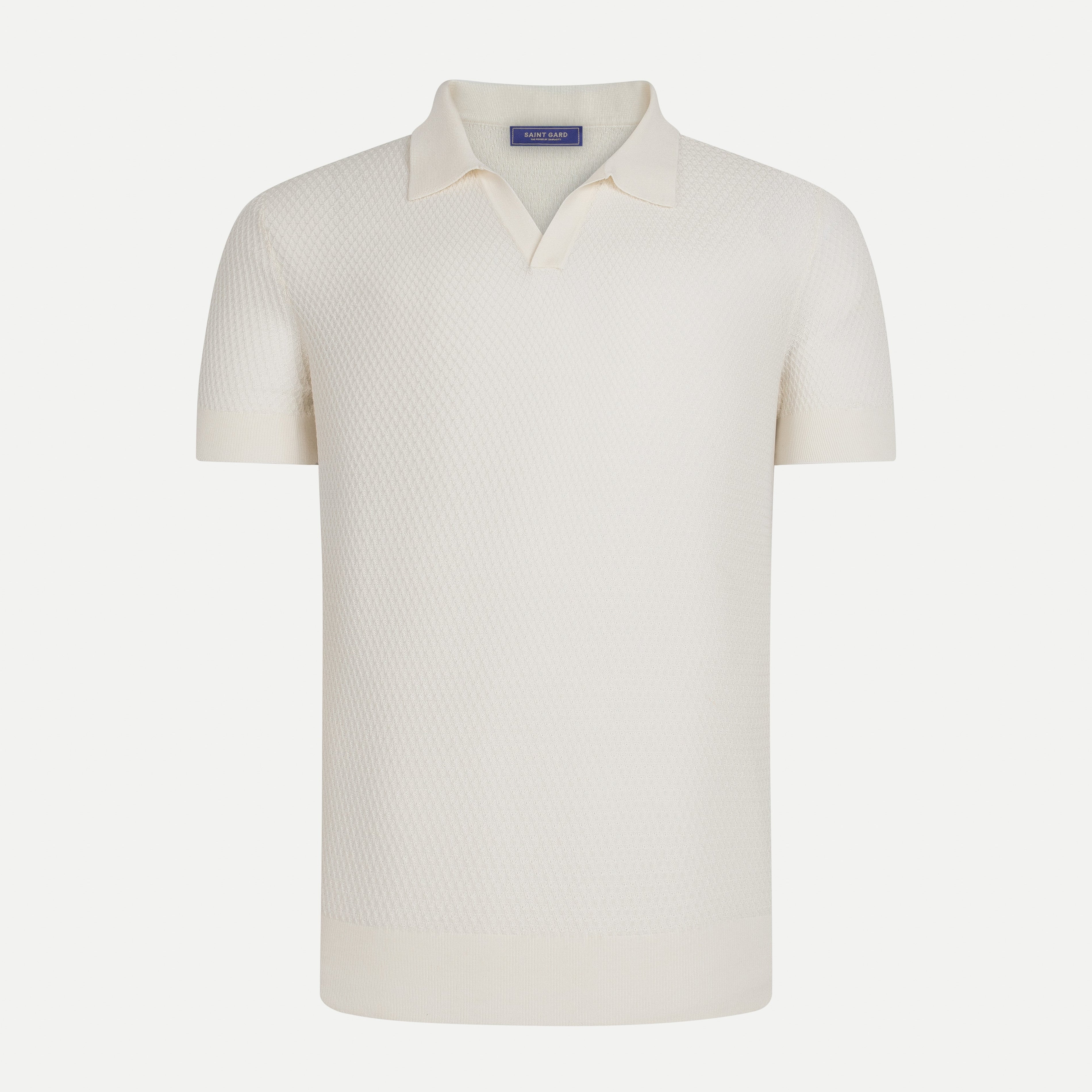 Mercerized Wool Polo Shirt
