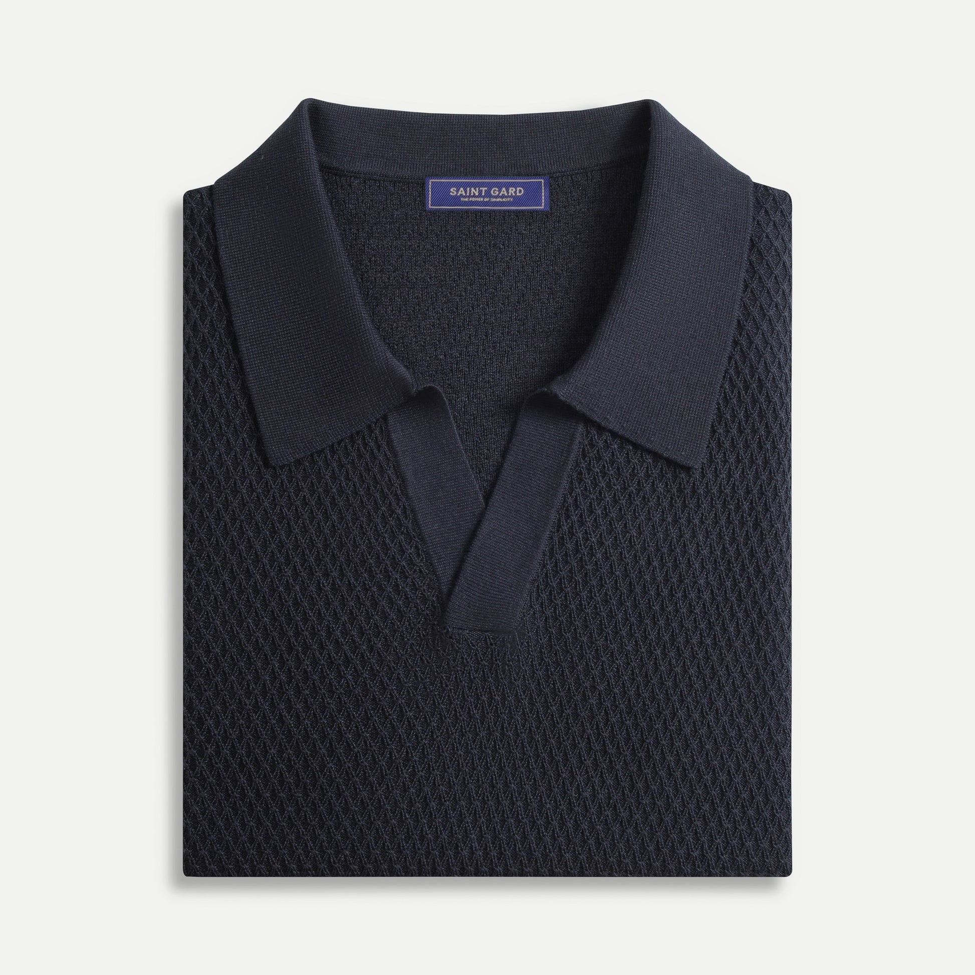 Mercerized Wool Polo Shirt