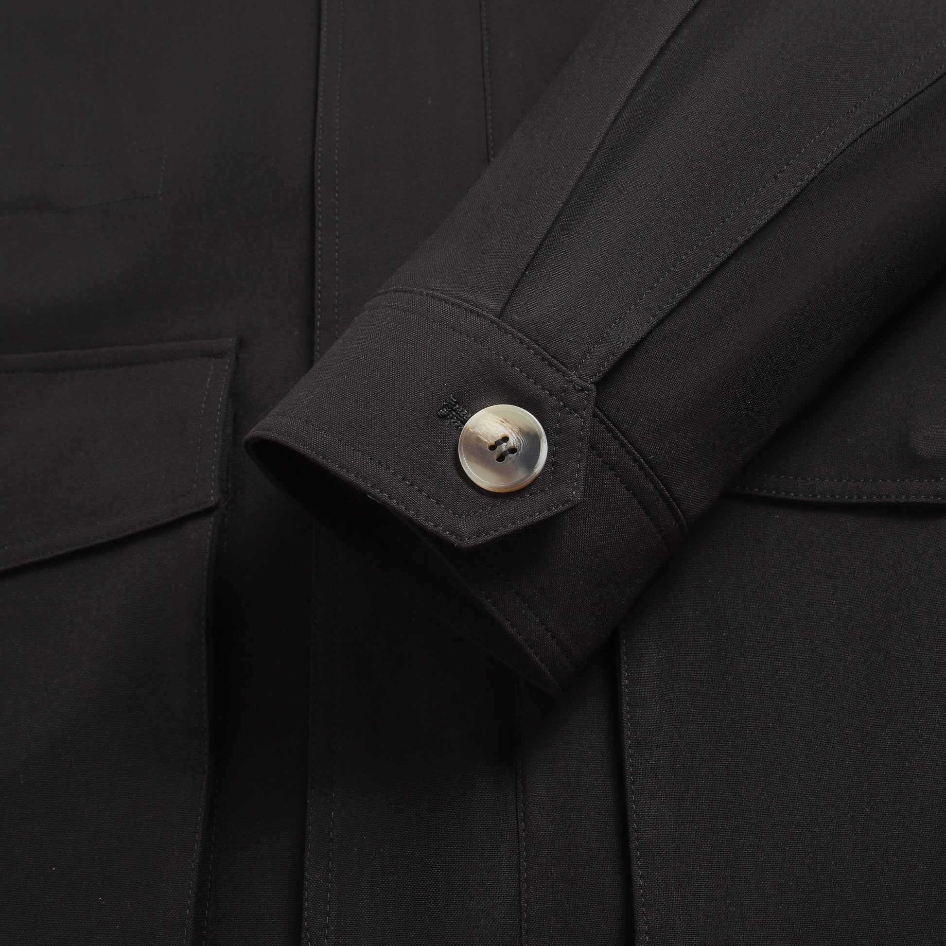 Textured Khaki Field Jacket