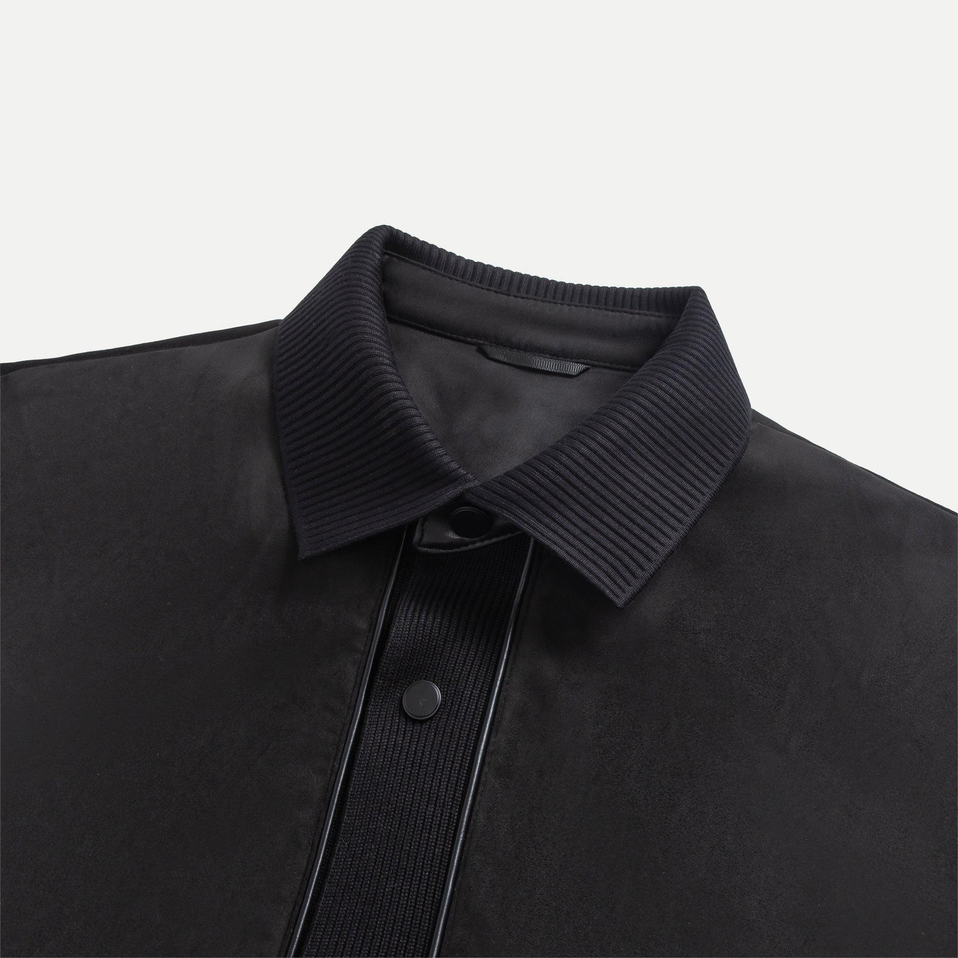 Suede Knit Accents Jacket