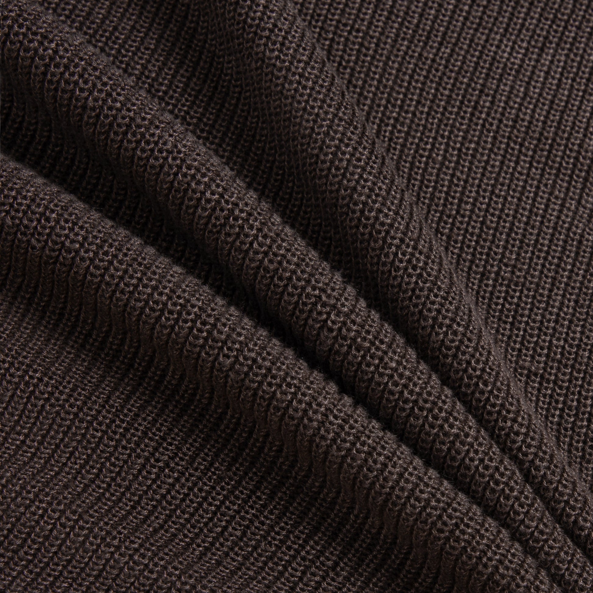 Long-Sleeve Rib Knit Polo Sweater