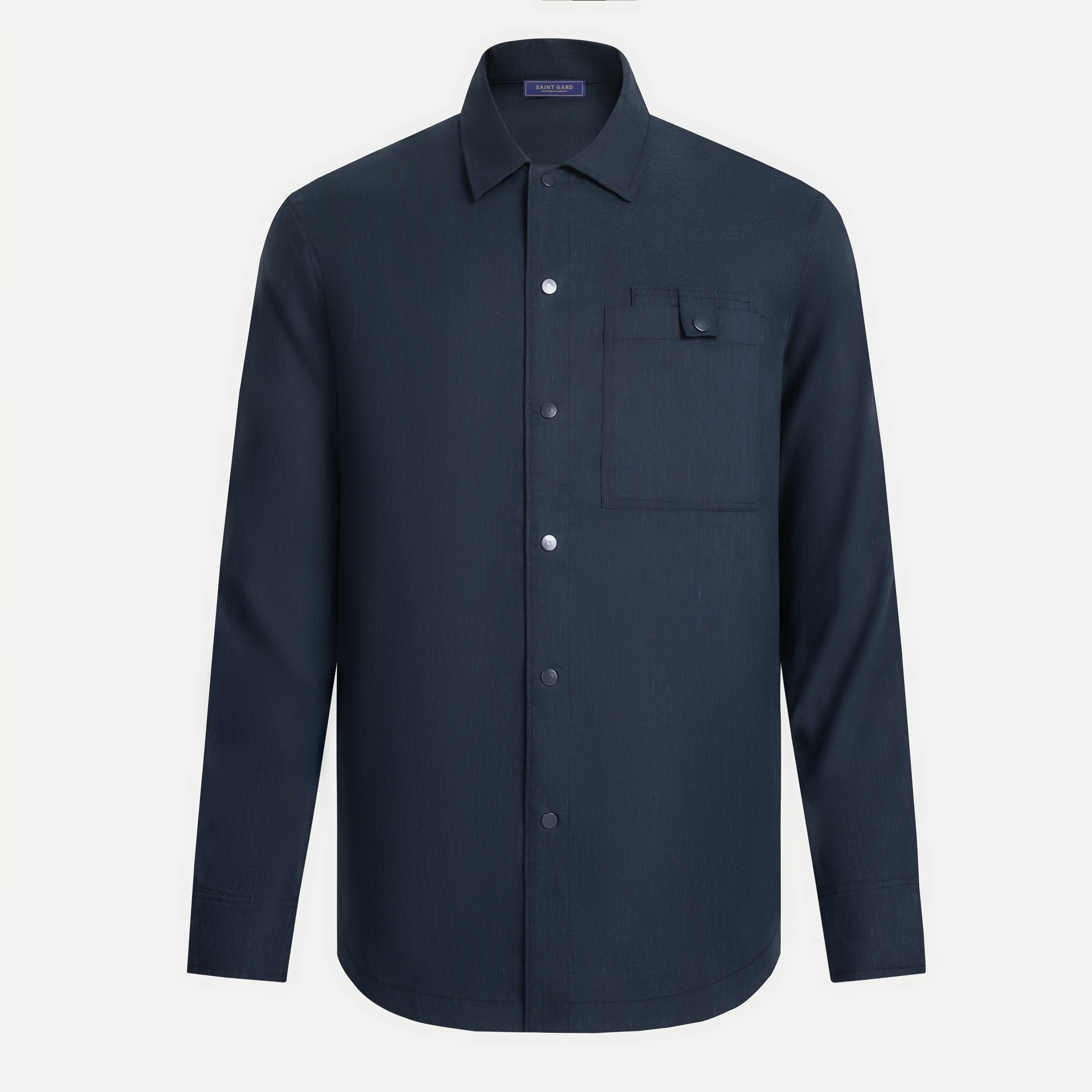 Tencel Shirt with Chest Pocket