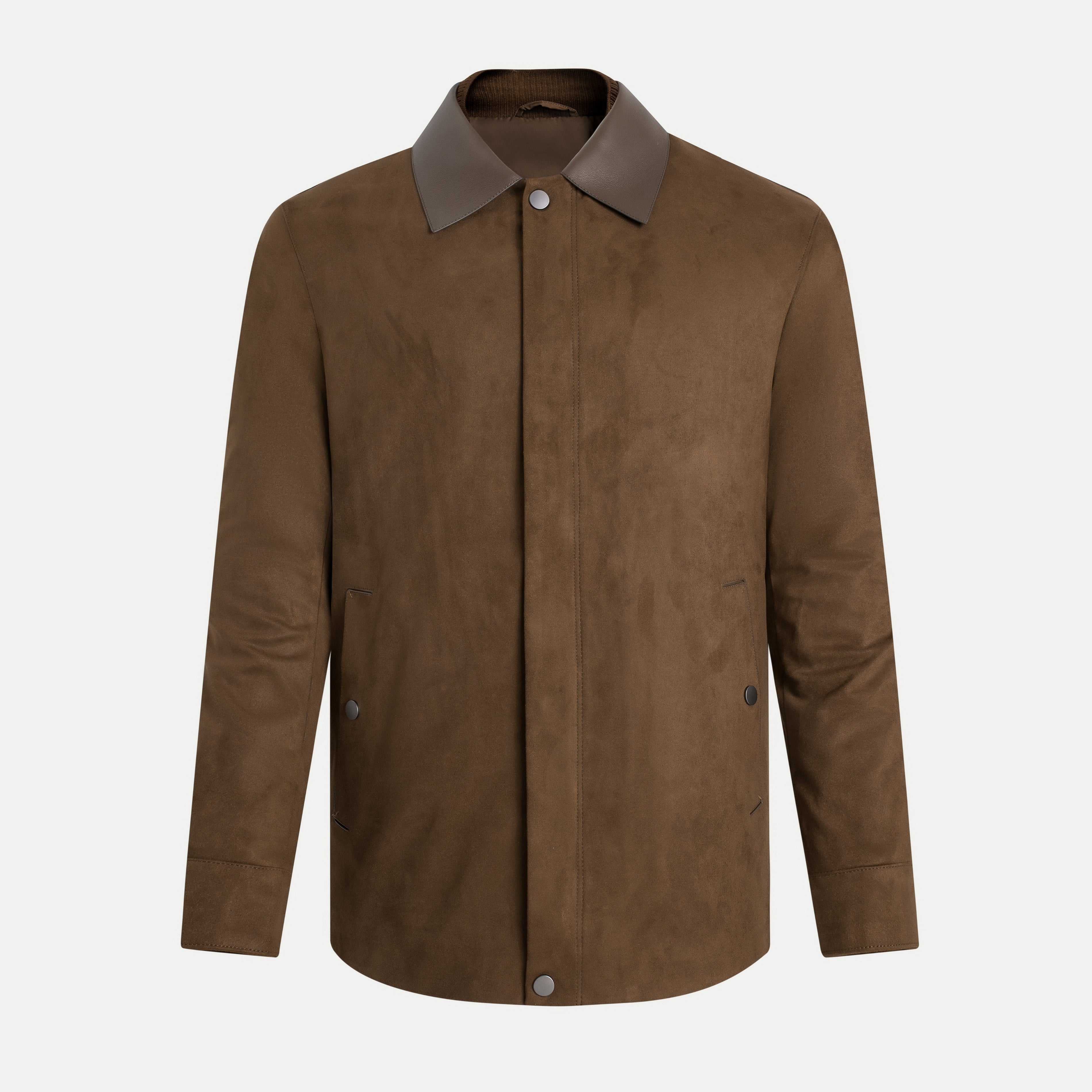 Premium Suede Blouson Leather Collar Jacket