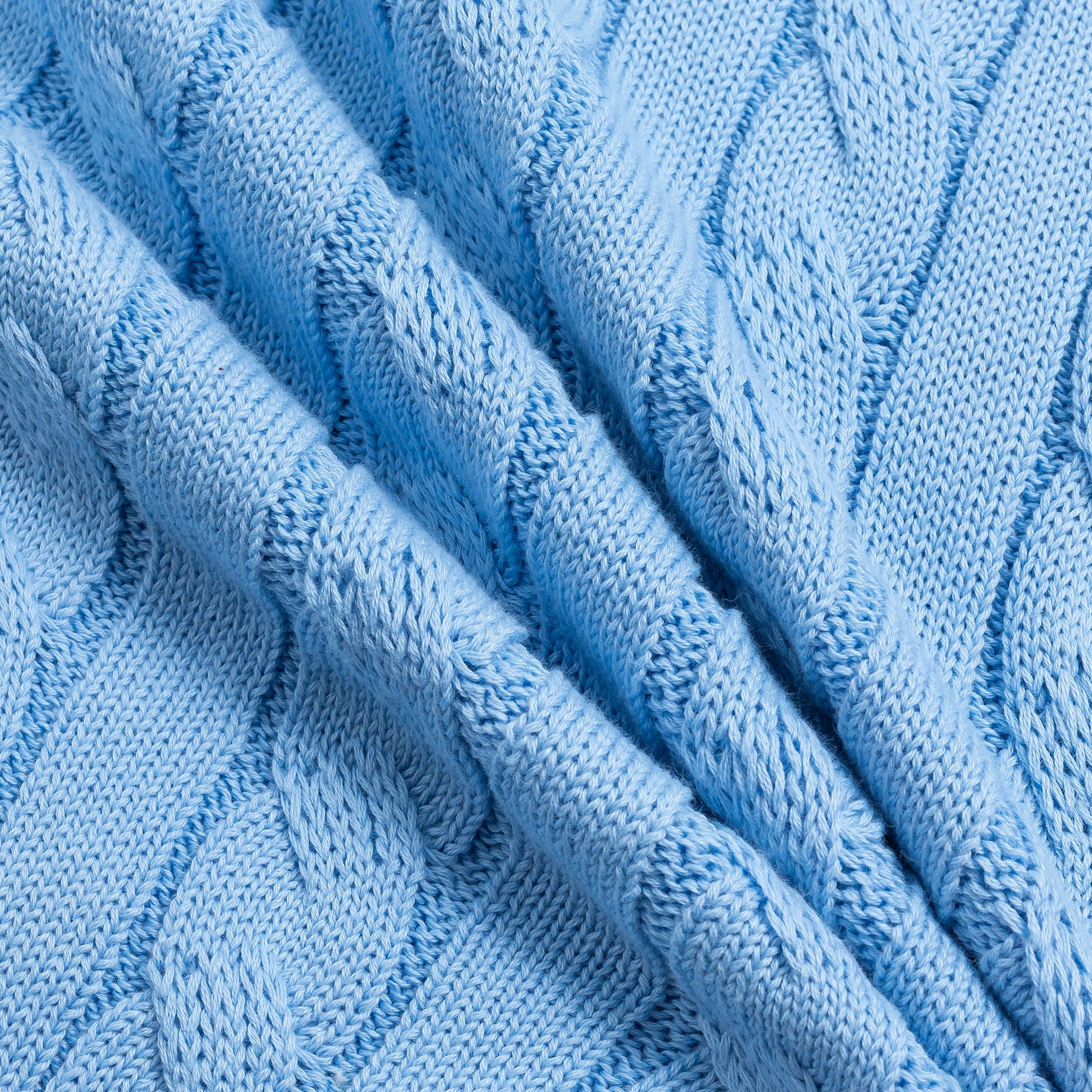 كنزة صوفية محبوكة بنمط كابل من مزيج الكشمير