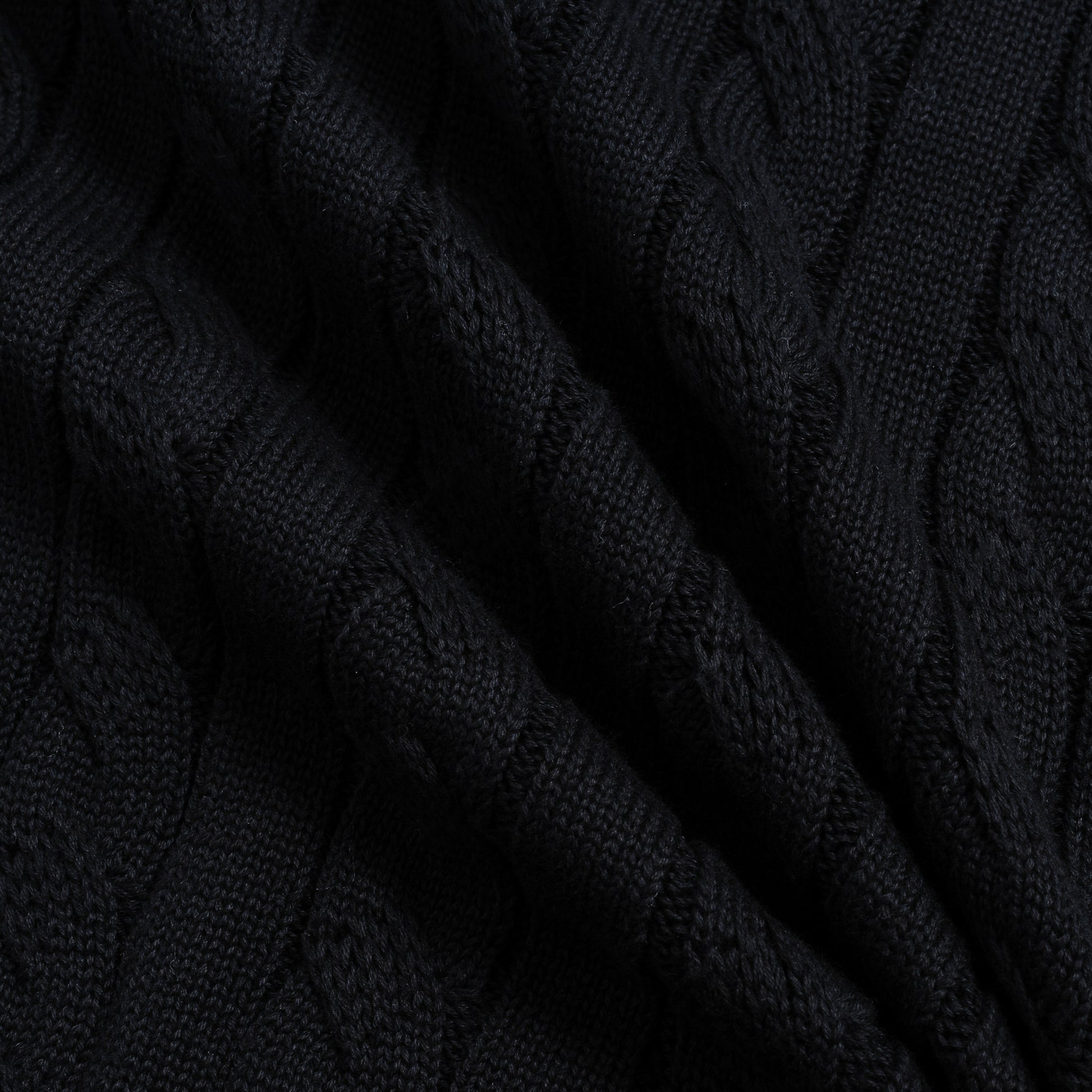 كنزة صوفية محبوكة بنمط كابل من مزيج الكشمير