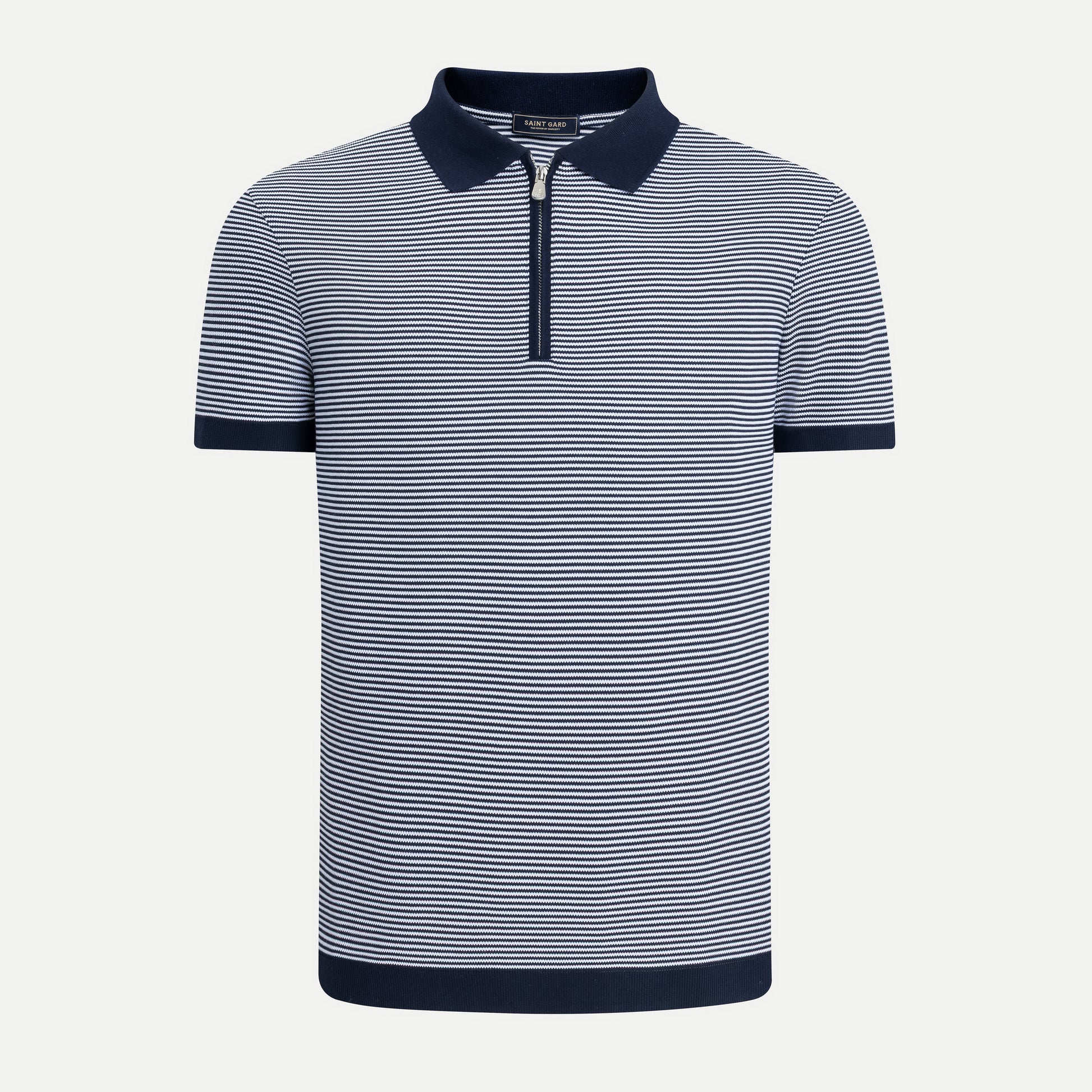 Men’s Zip Knit Polo Shirt