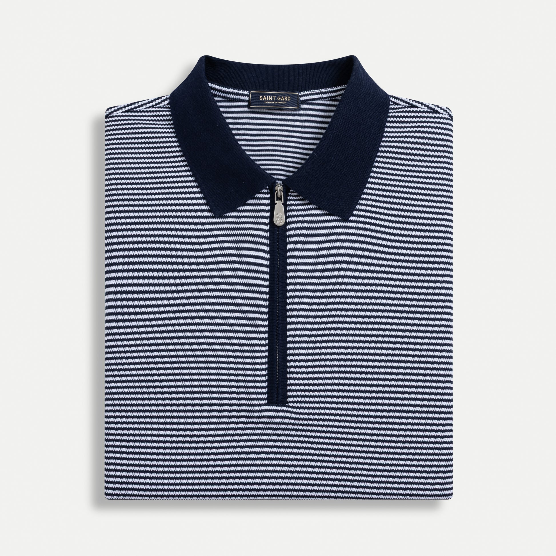 Men’s Zip Knit Polo Shirt
