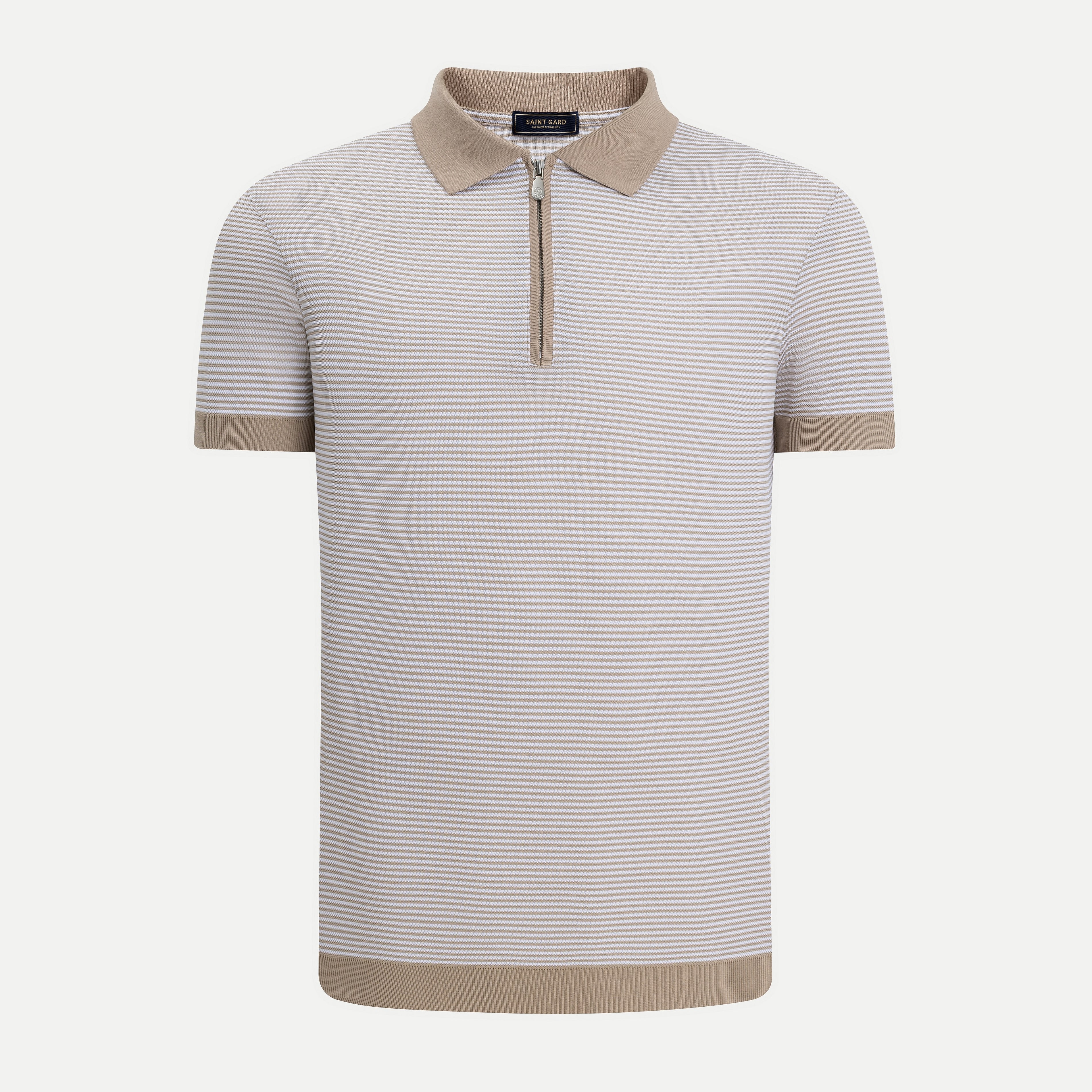 Men’s Zip Knit Polo Shirt