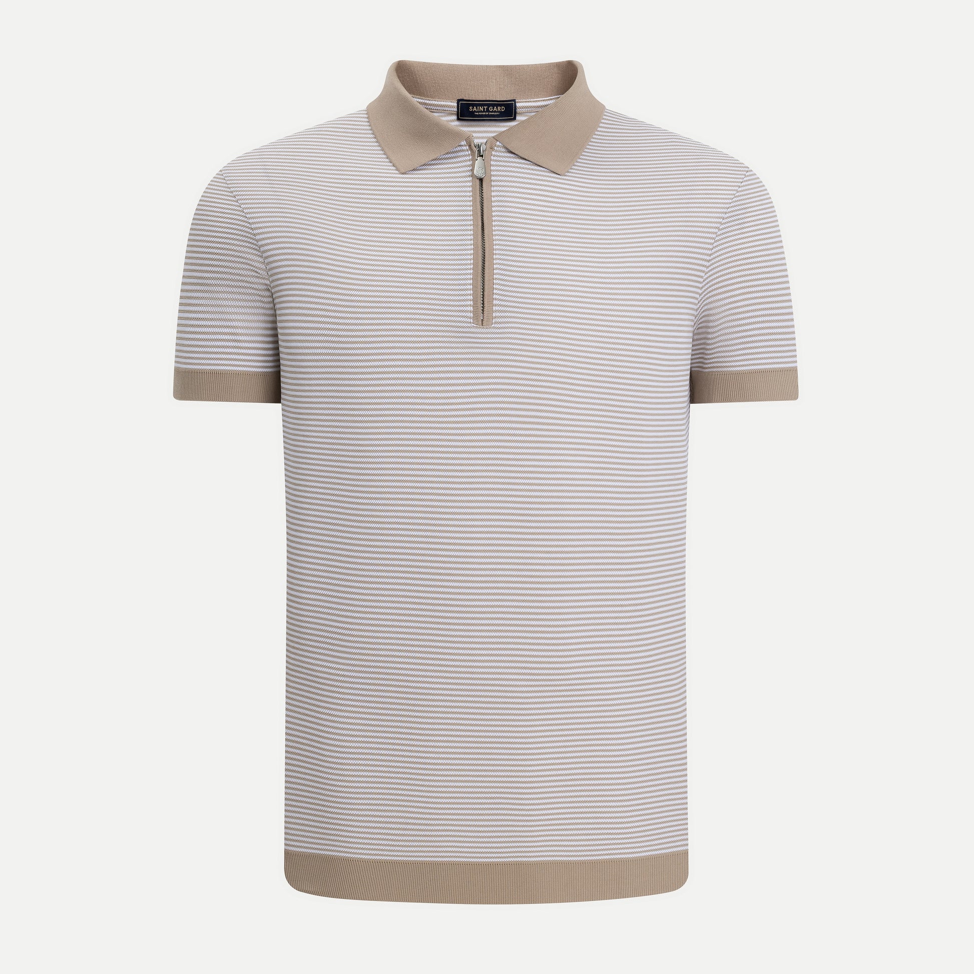 Men’s Zip Knit Polo Shirt