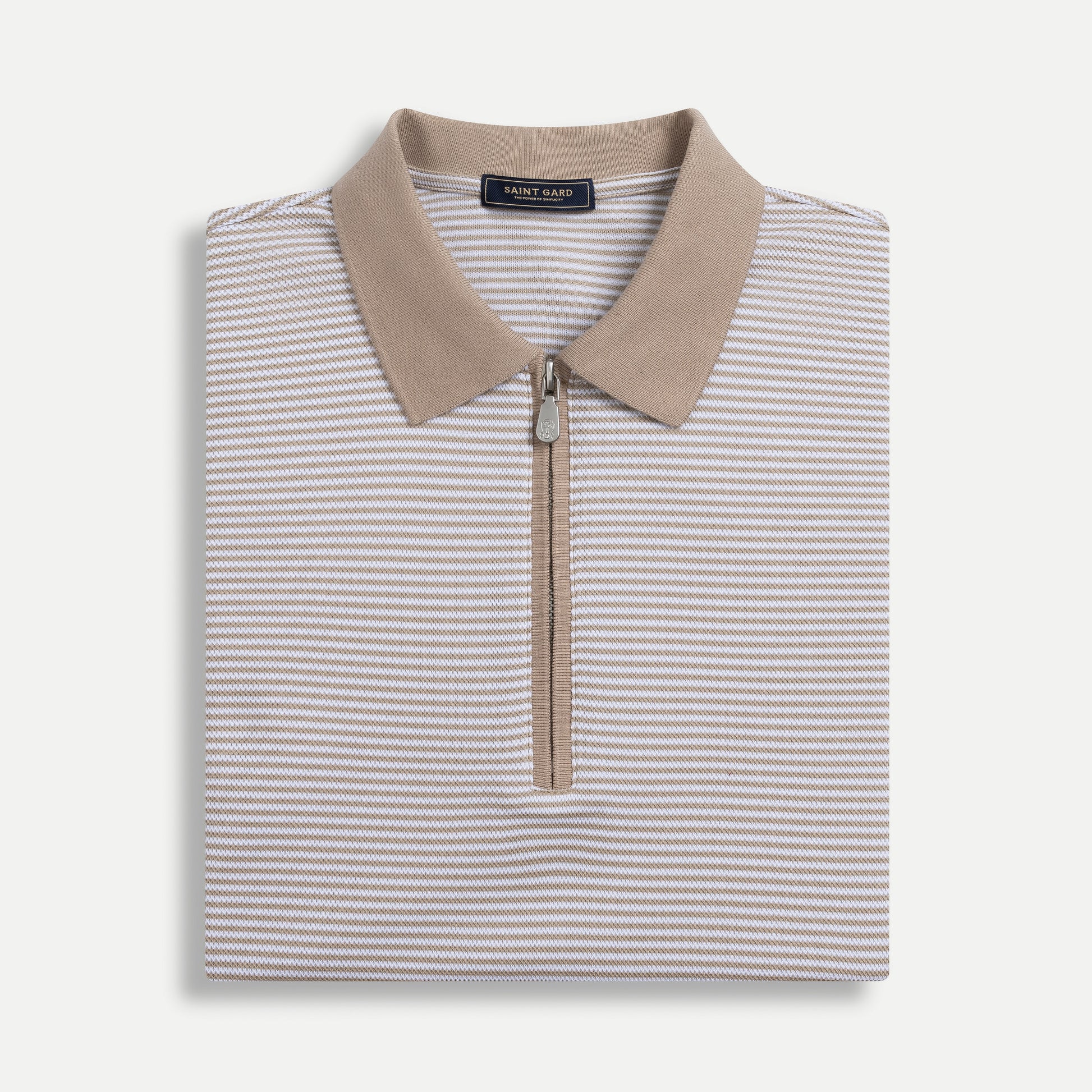 Men’s Zip Knit Polo Shirt