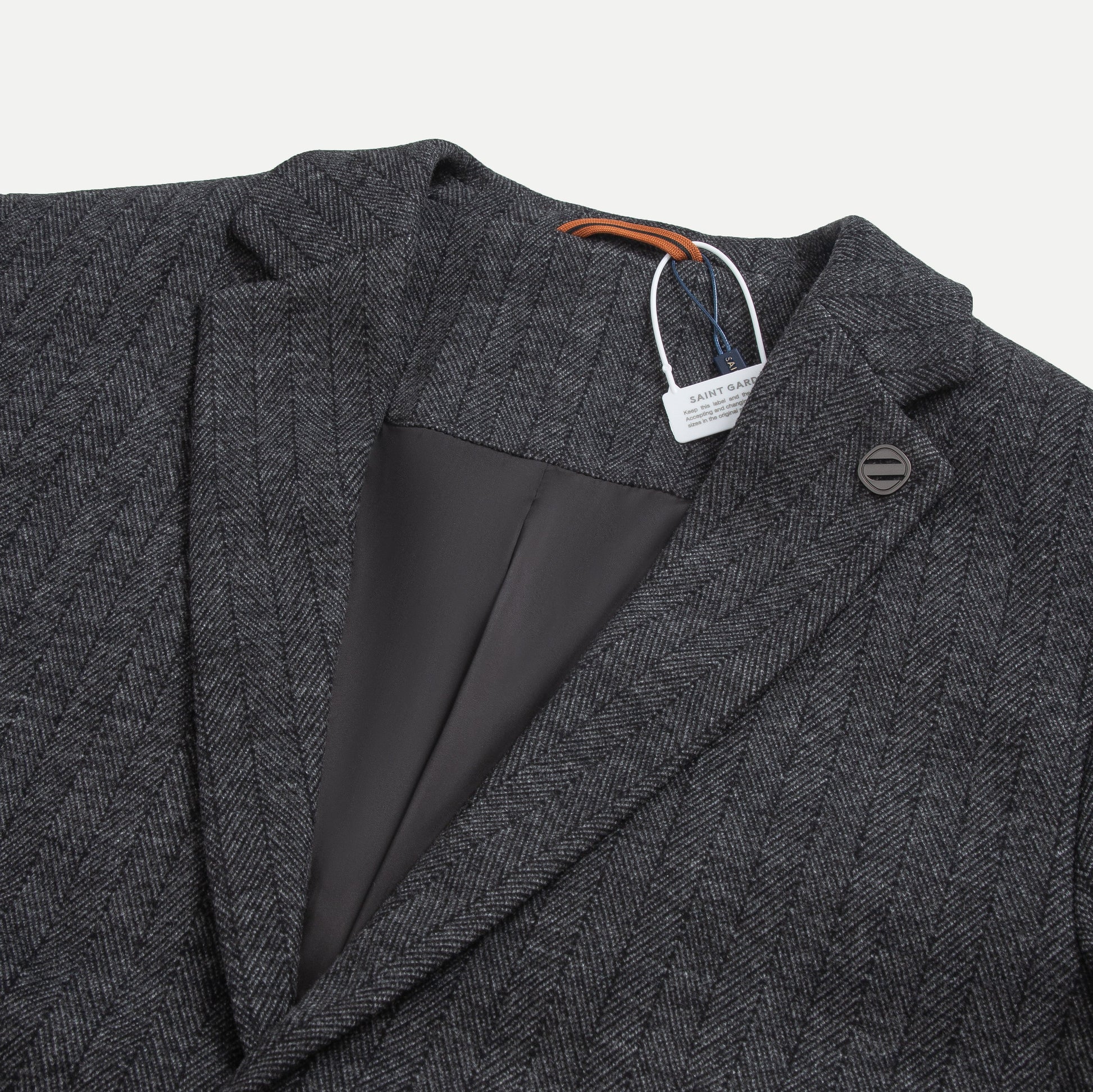 Casual Herringbone Blazer