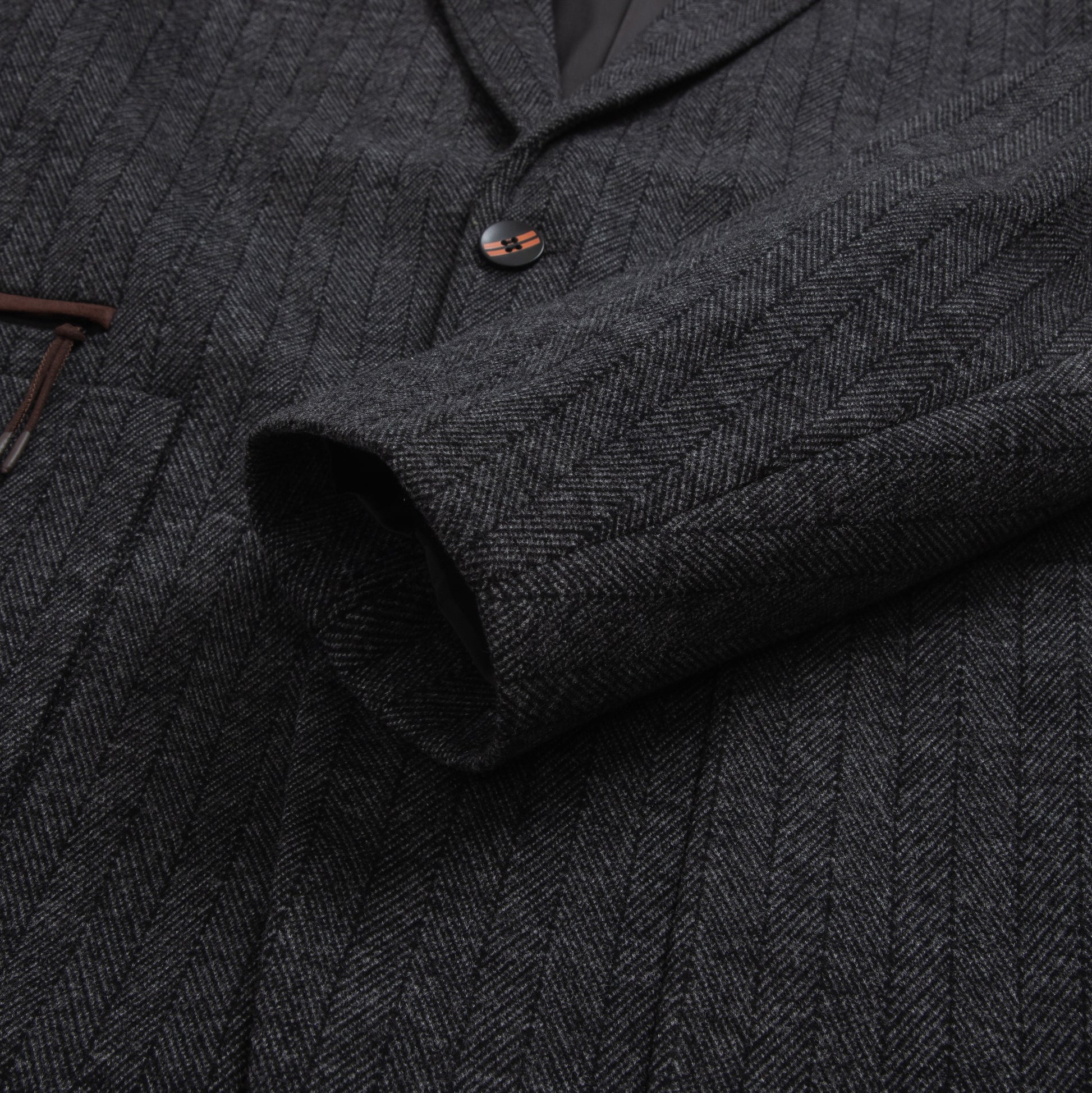 Casual Herringbone Blazer