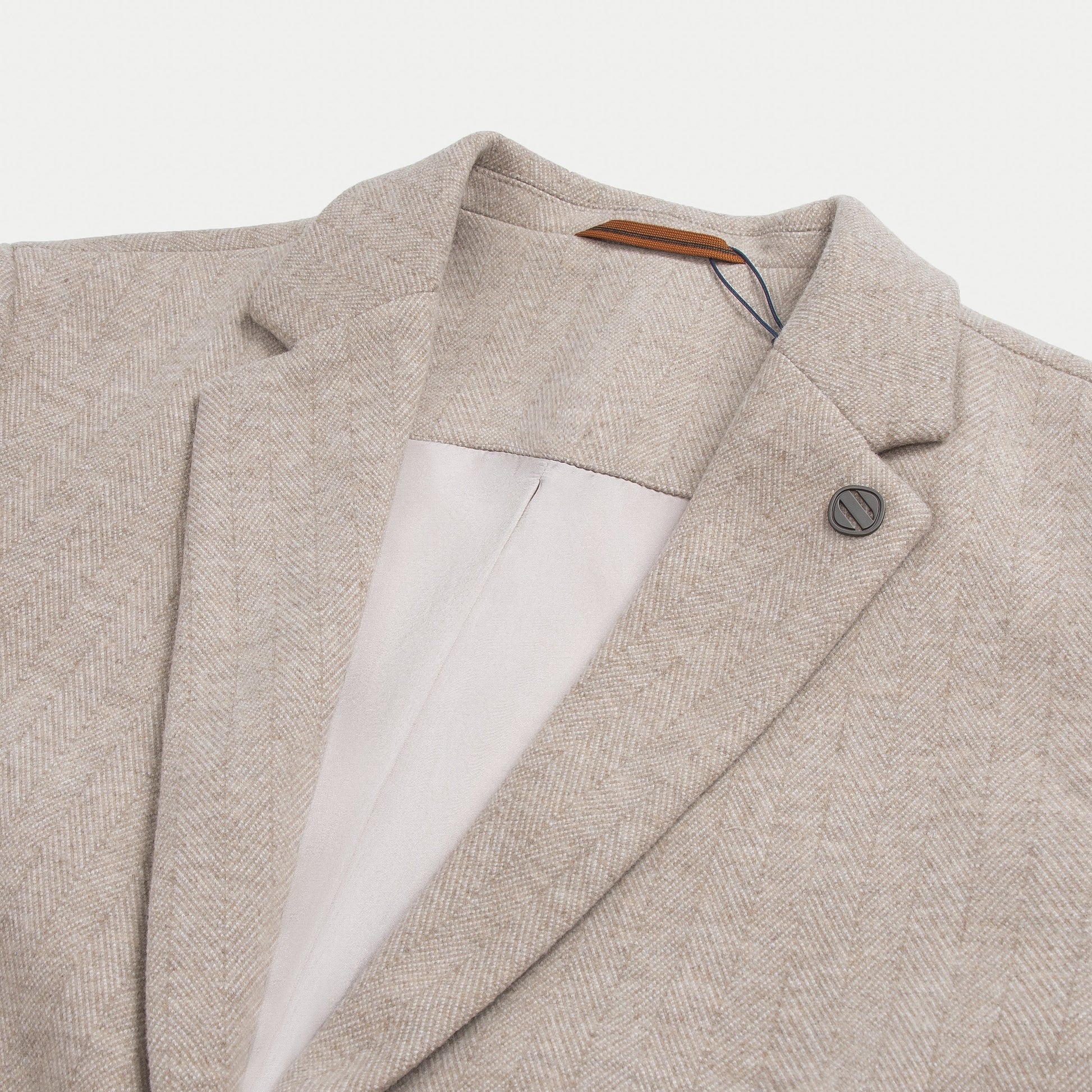 Casual Herringbone Blazer