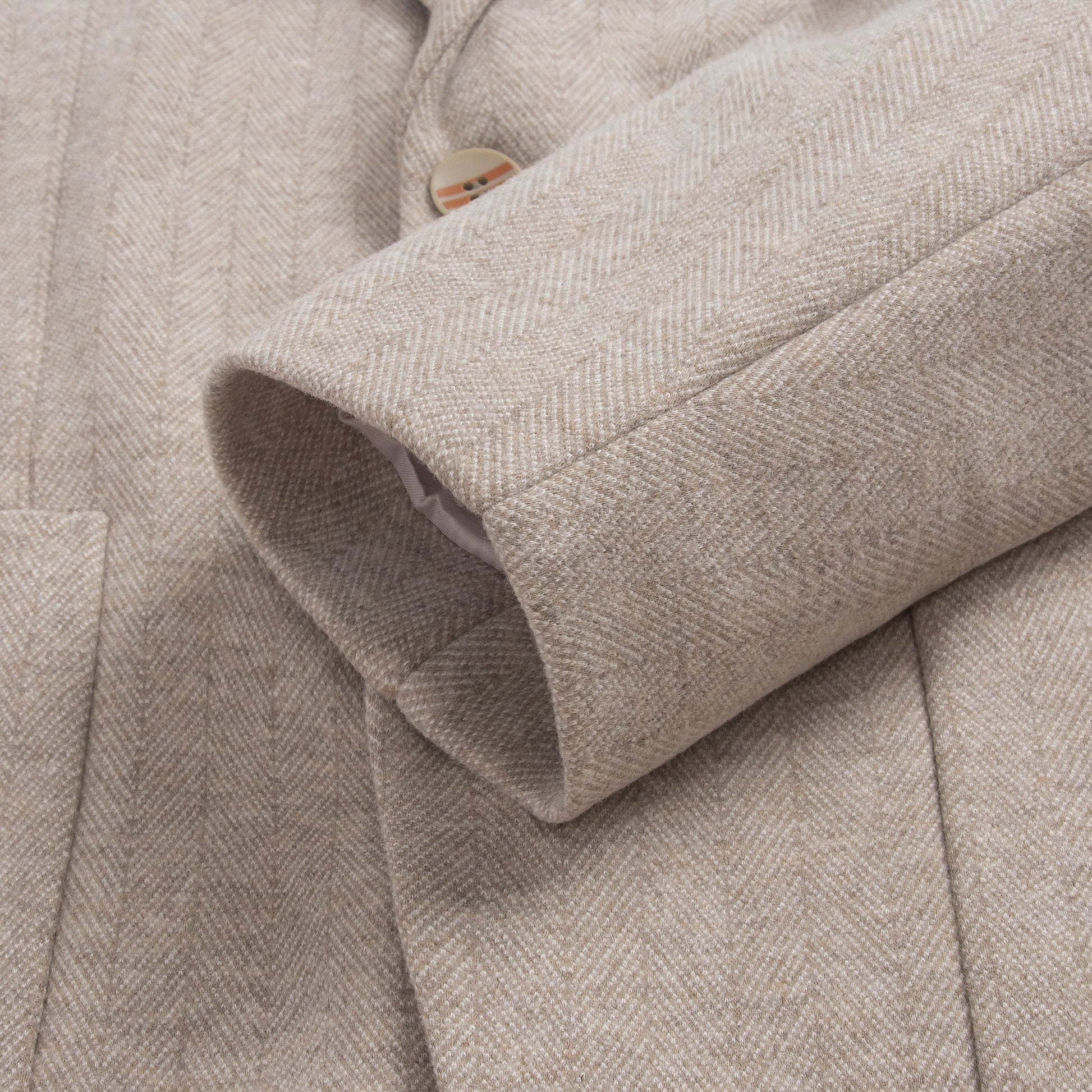 Casual Herringbone Blazer