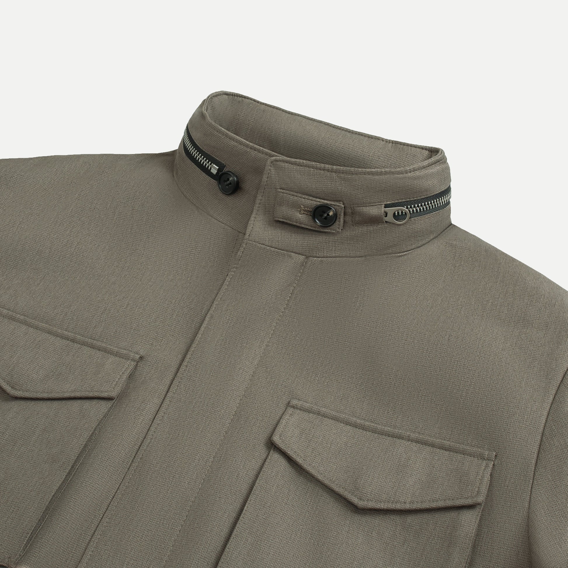 Cotton Twill Cargo Jacket
