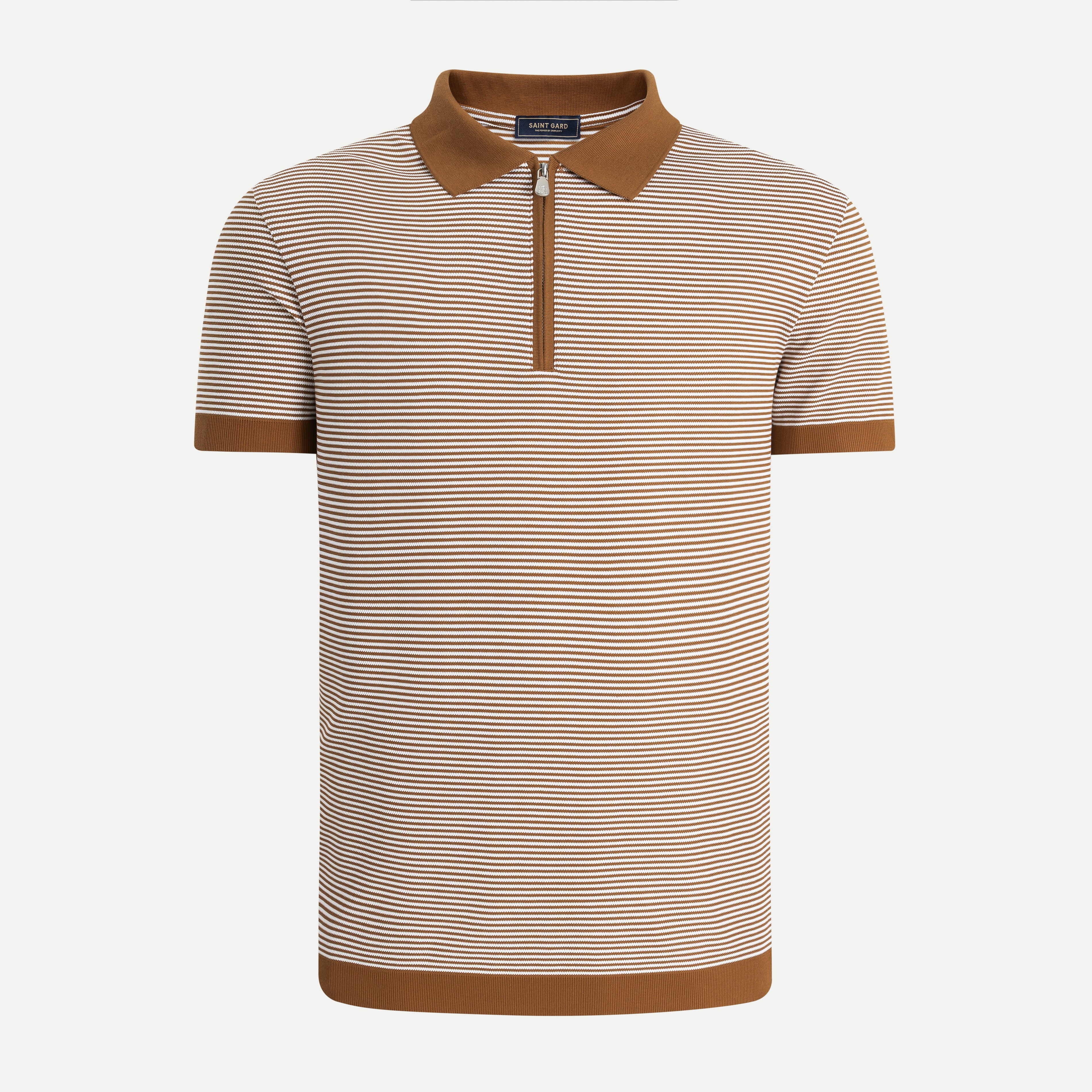 Men’s Zip Knit Polo Shirt