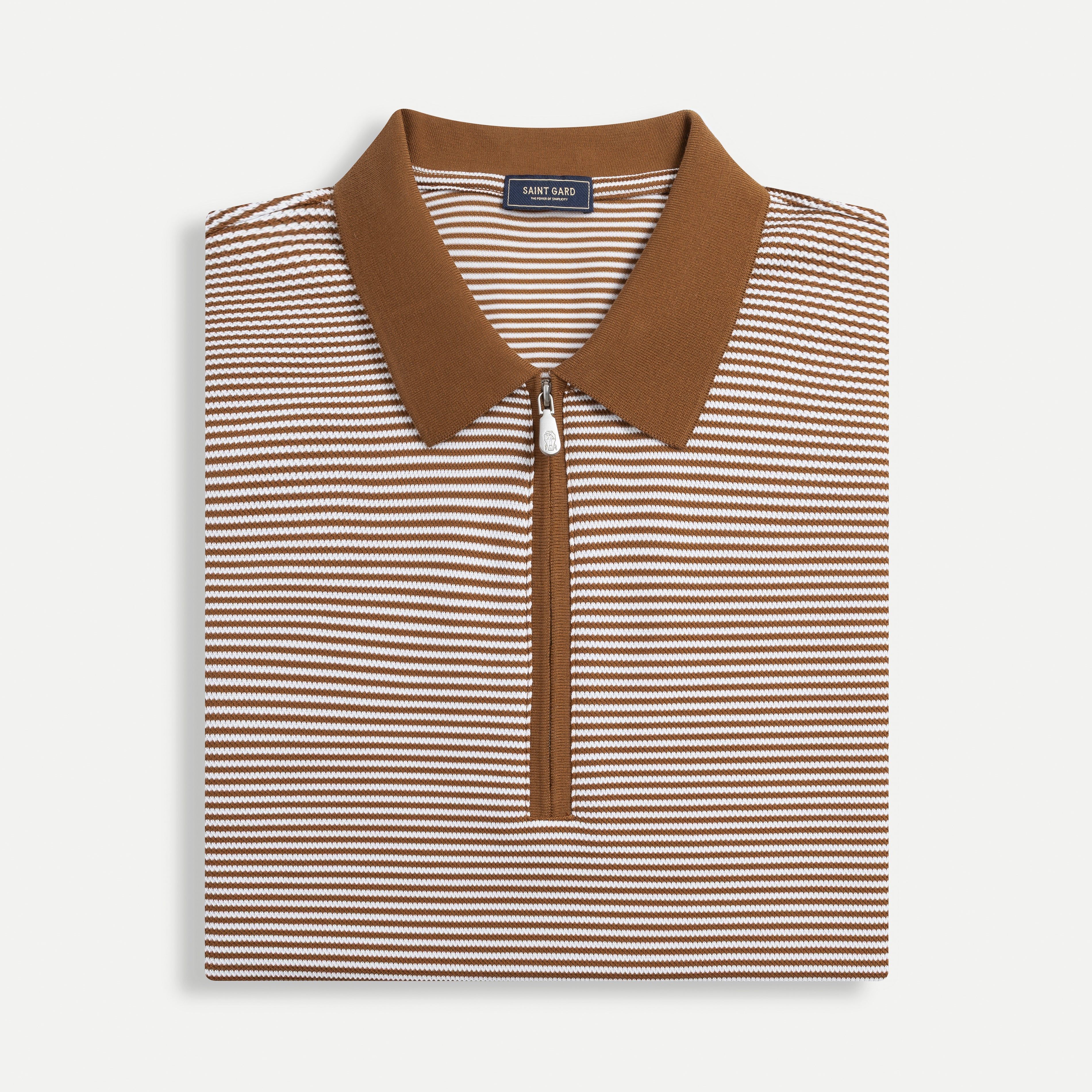 Men’s Zip Knit Polo Shirt