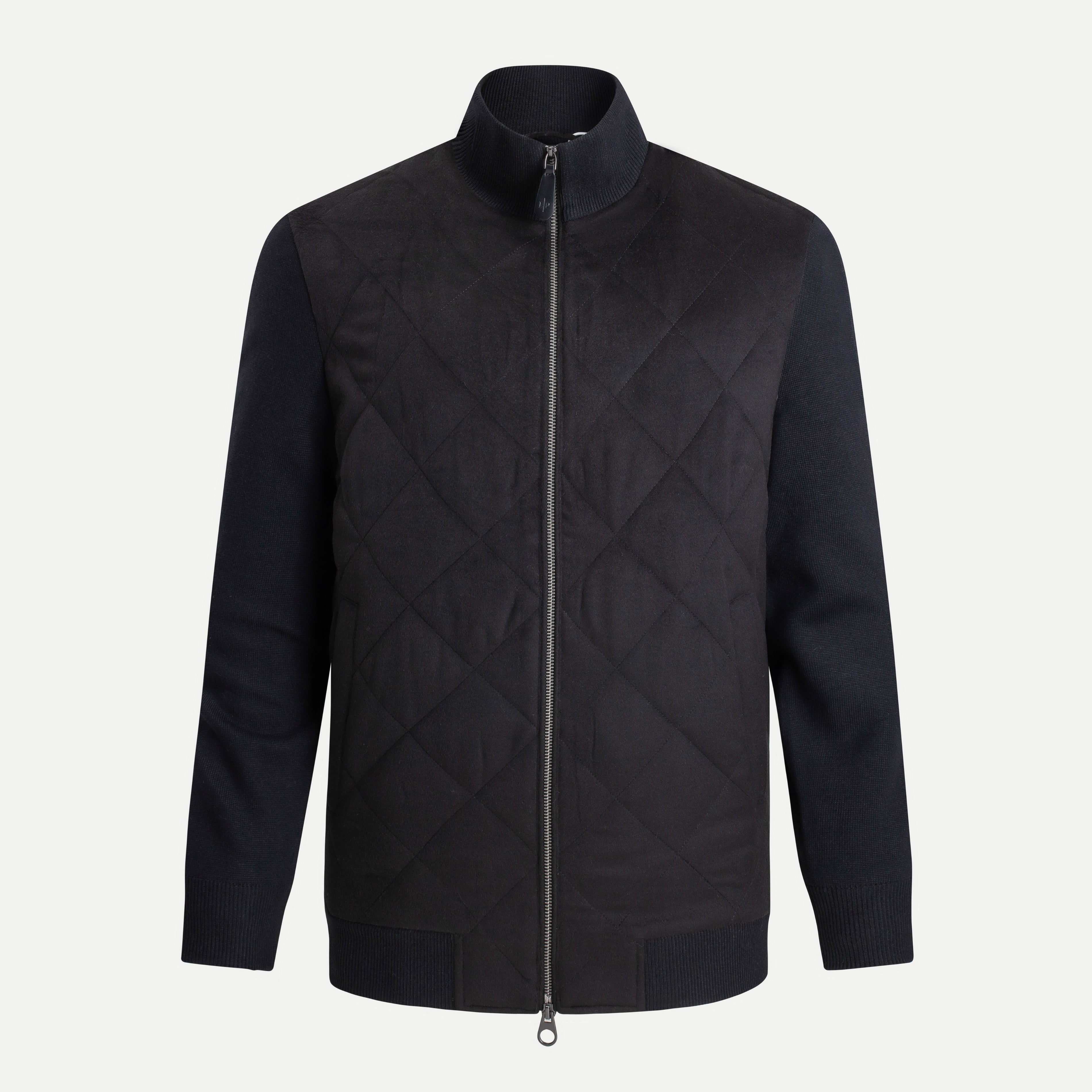 Wool-Blend Folded-Collar Jacket