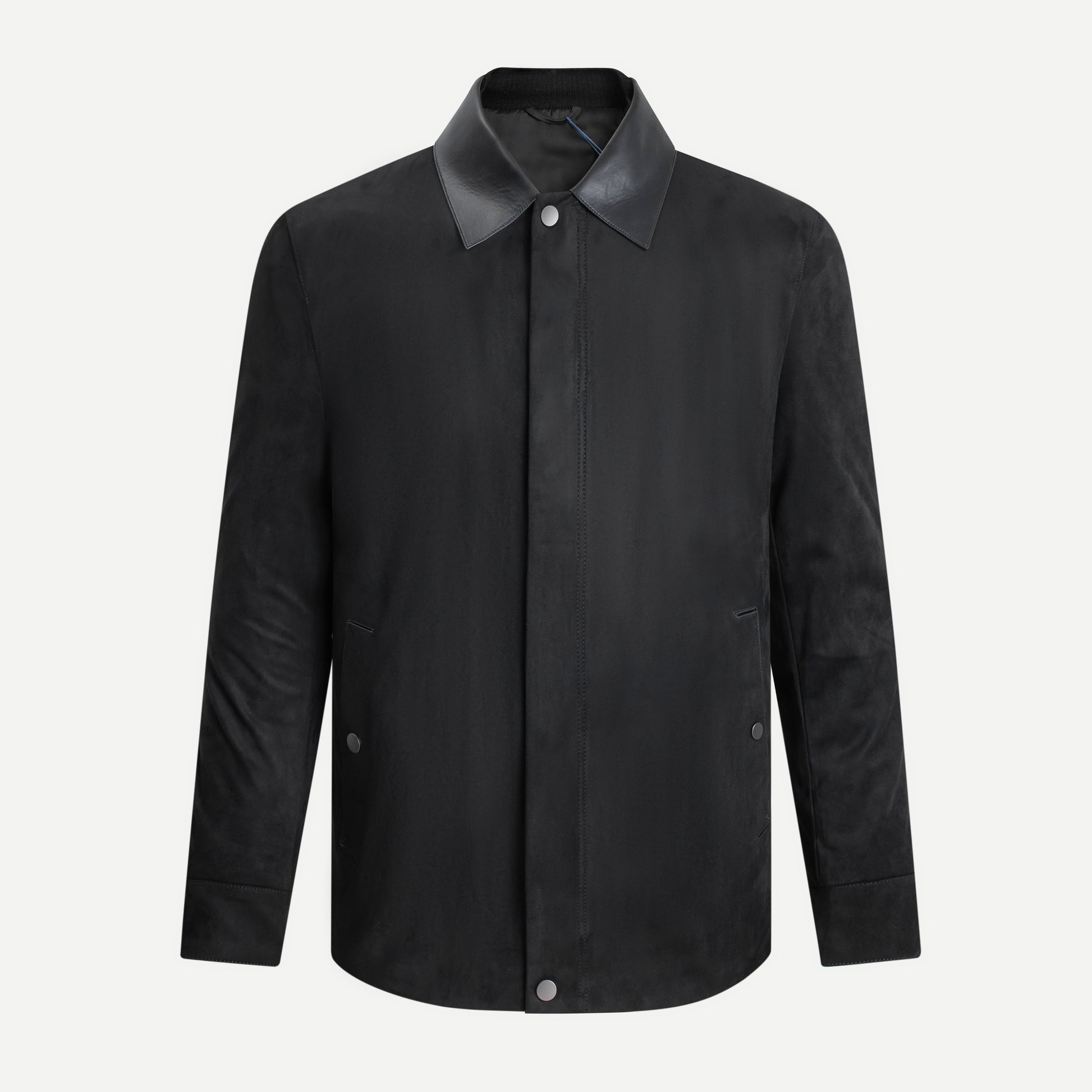 Premium Suede Blouson Leather Collar Jacket
