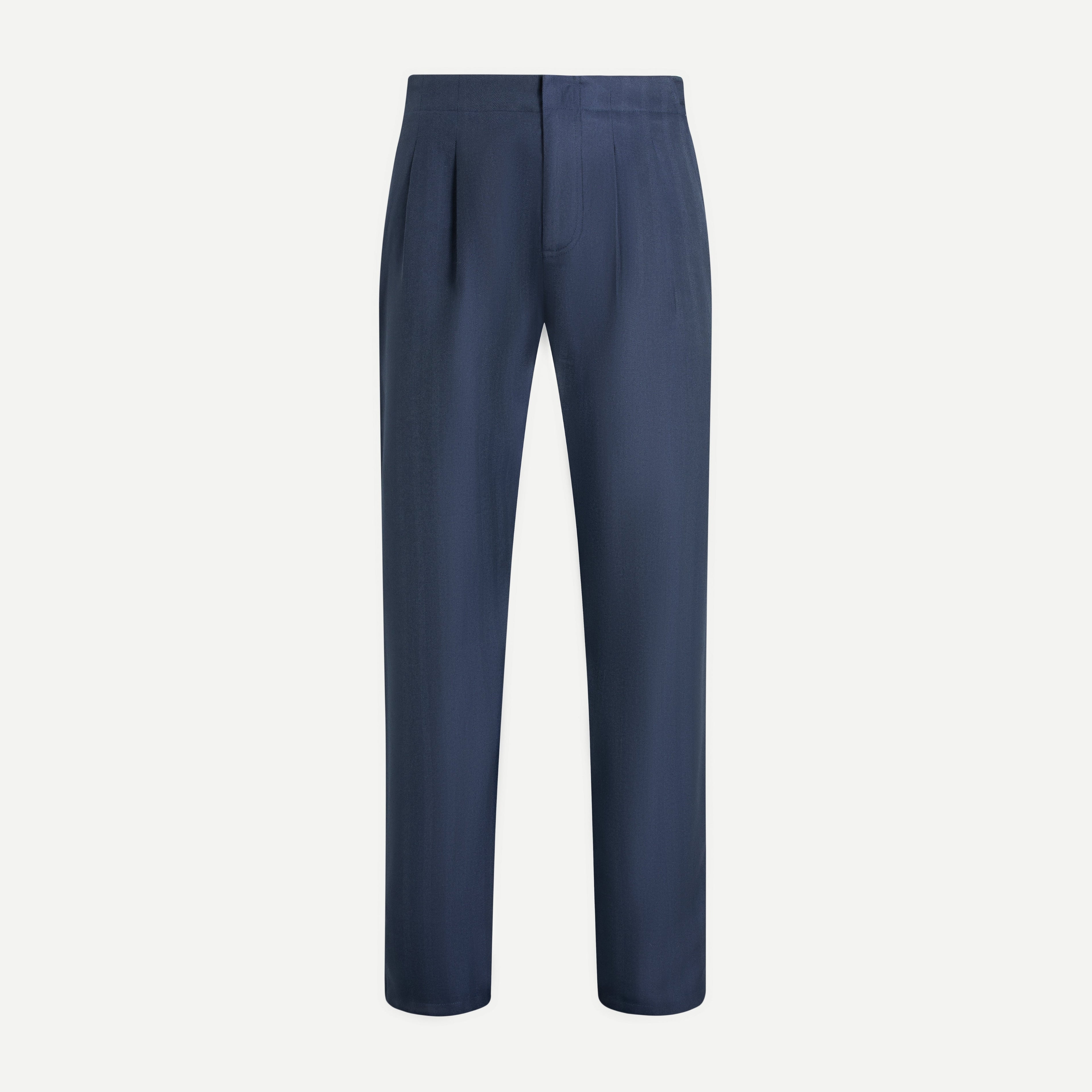 Herringbone Regular Fit Trousers