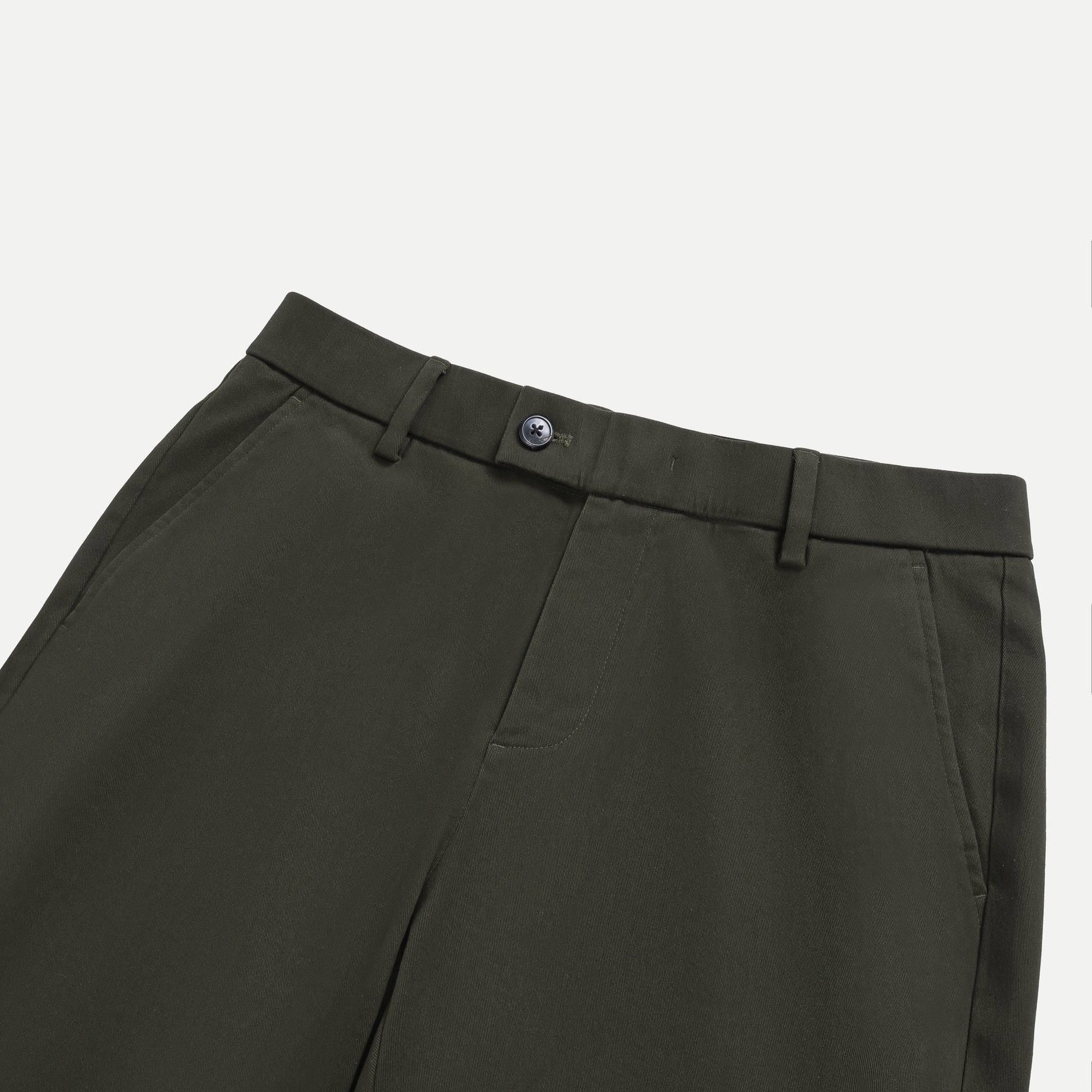 Cotton Twill Kaki Trousers