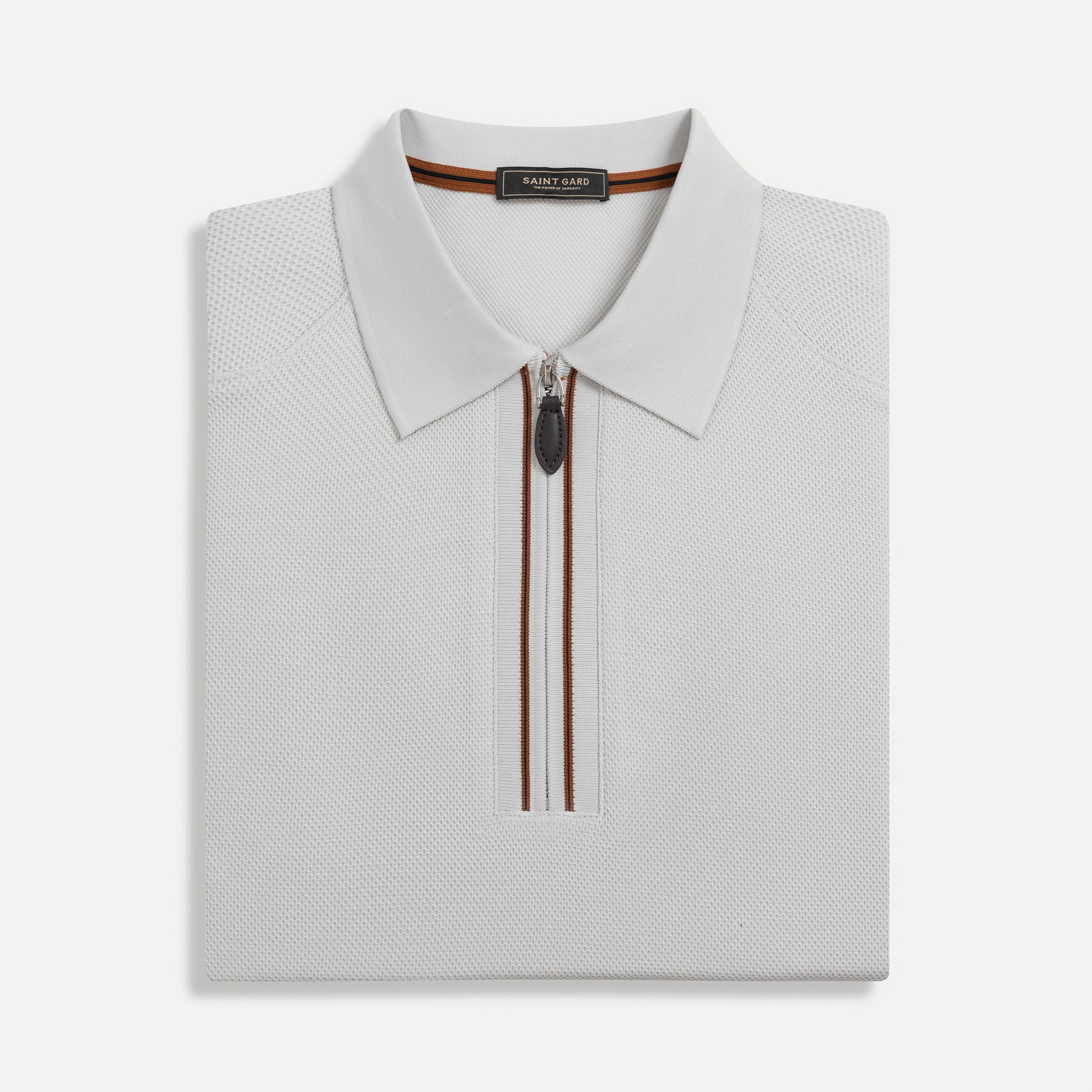 Pique Zip Collar Polo Shirt