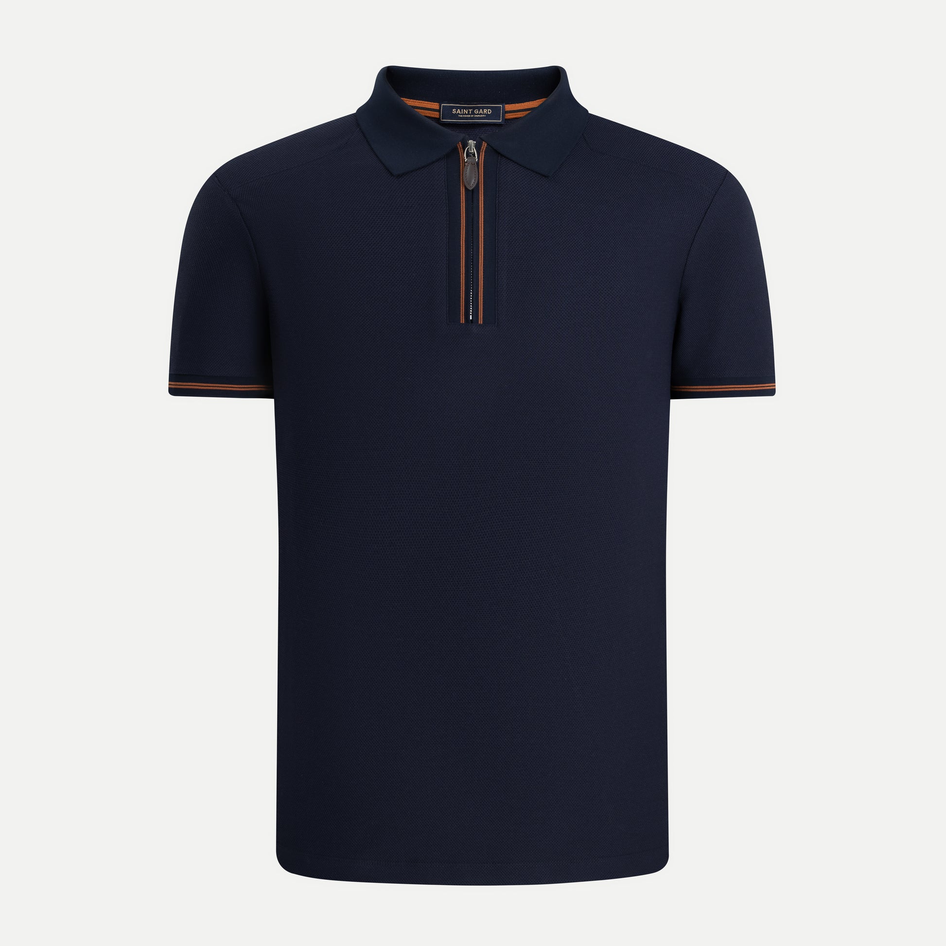 Pique Zip Collar Polo Shirt