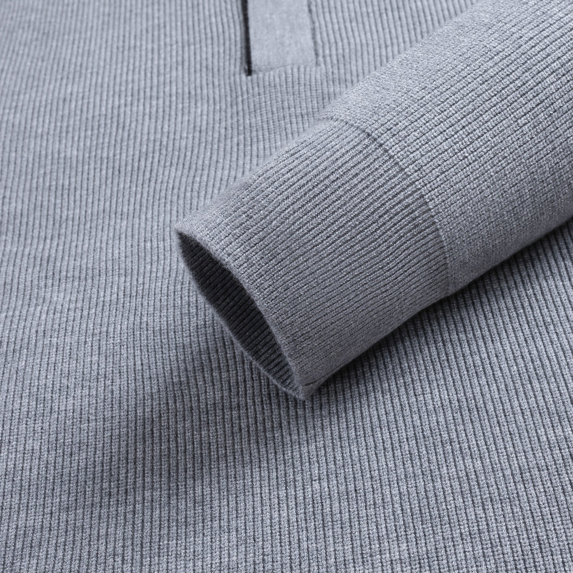 Buttoned Turtleneck Knit Sweater